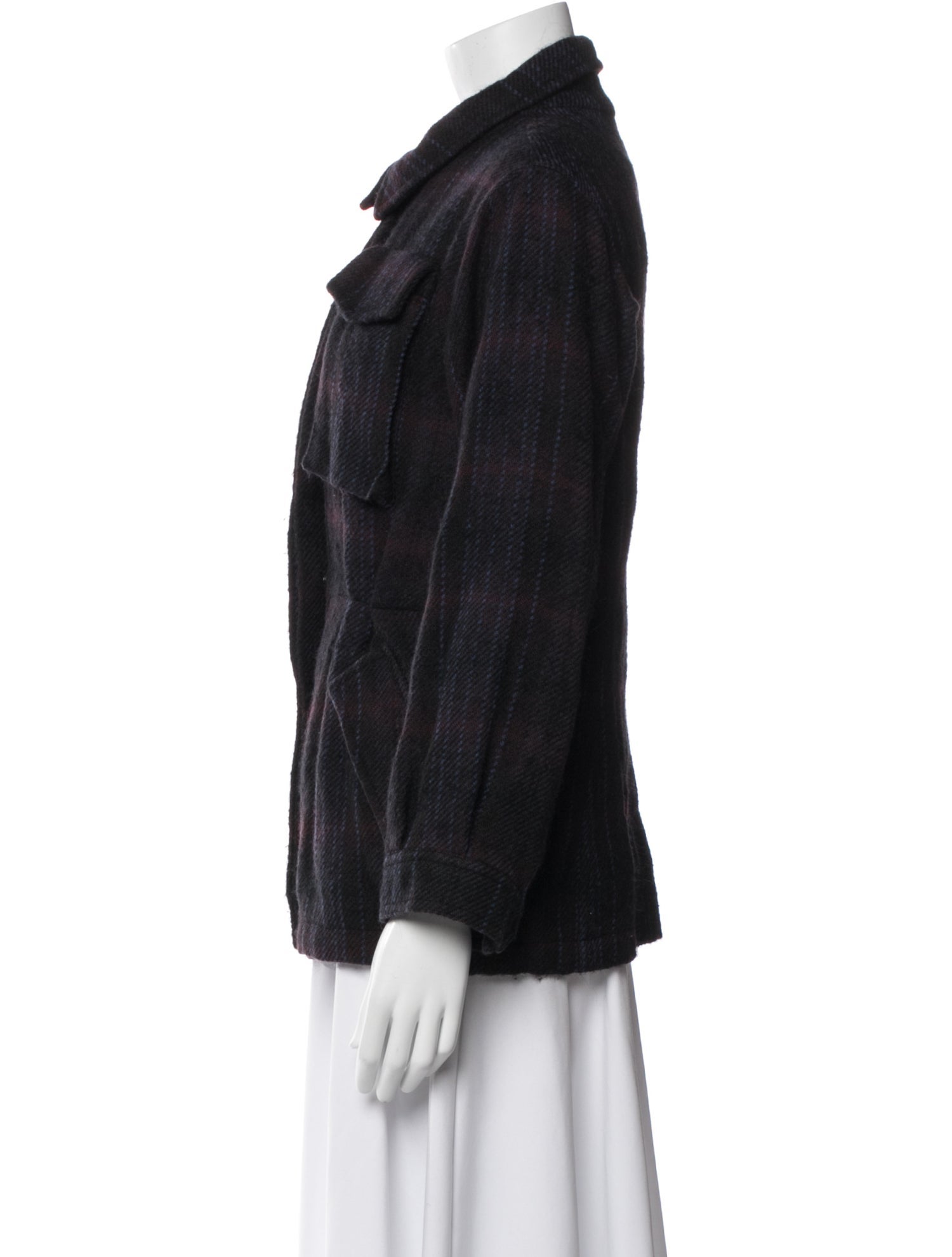 Dries Van Noten Plaid Print Jacket