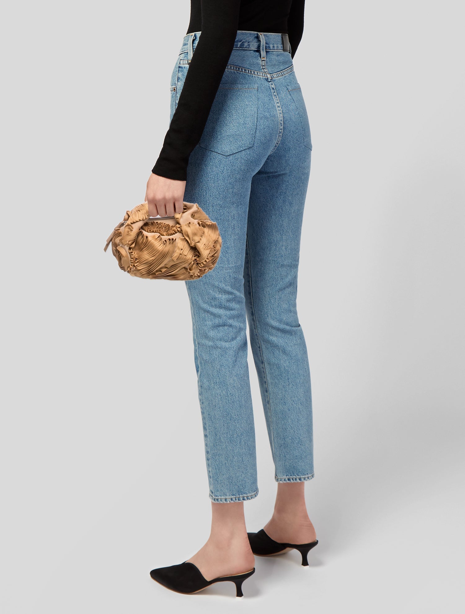 Dries Van Noten Leather Top Handle Bag