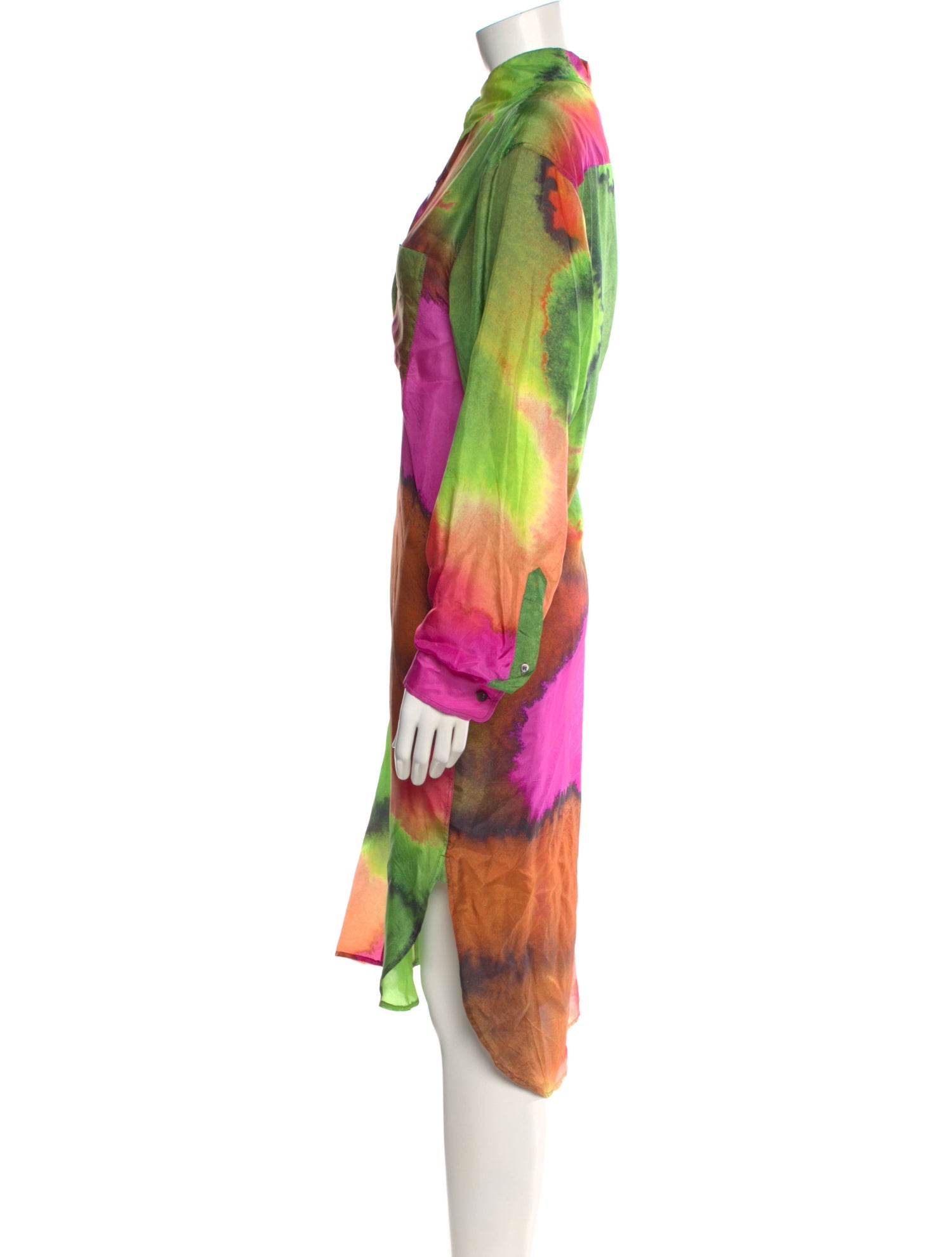 Dries Van Noten Silk Midi Length Dress