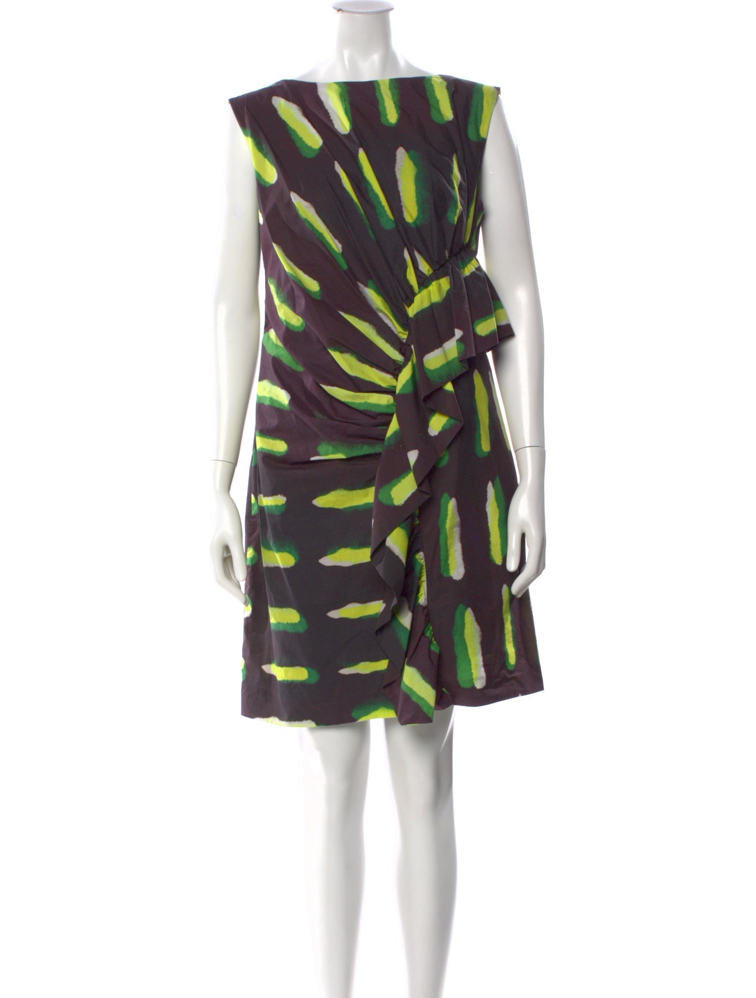 Dries Van Noten x Len Lye Printed Knee-Length Dress