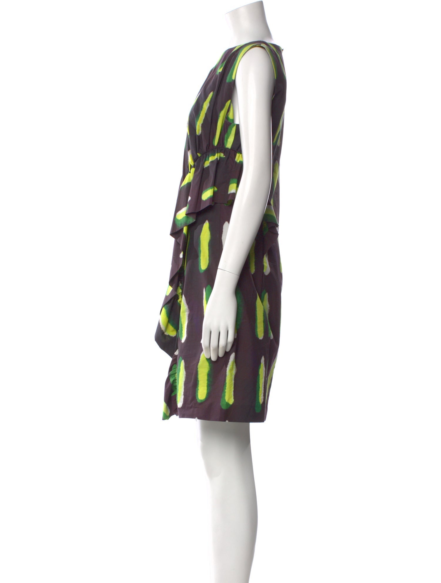 Dries Van Noten x Len Lye Printed Knee-Length Dress