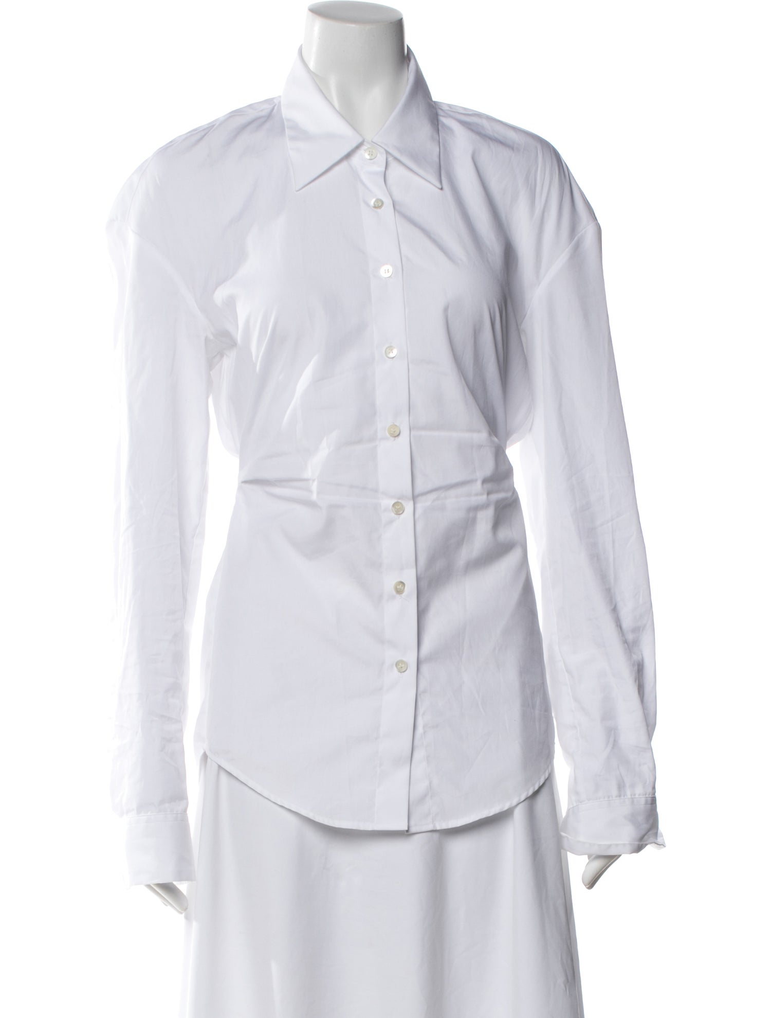 Dries Van Noten Long Sleeve Button-Up Top