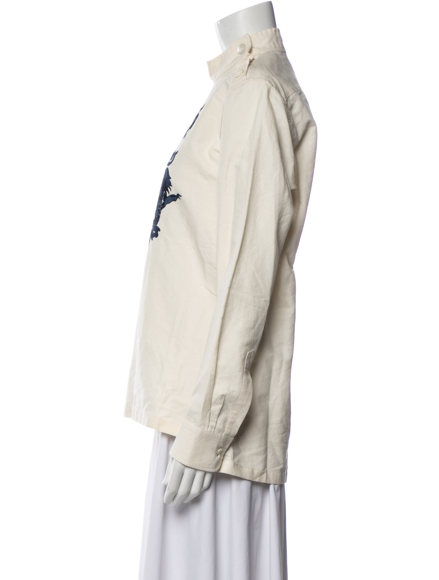 Dries Van Noten Printed Long Sleeve Top