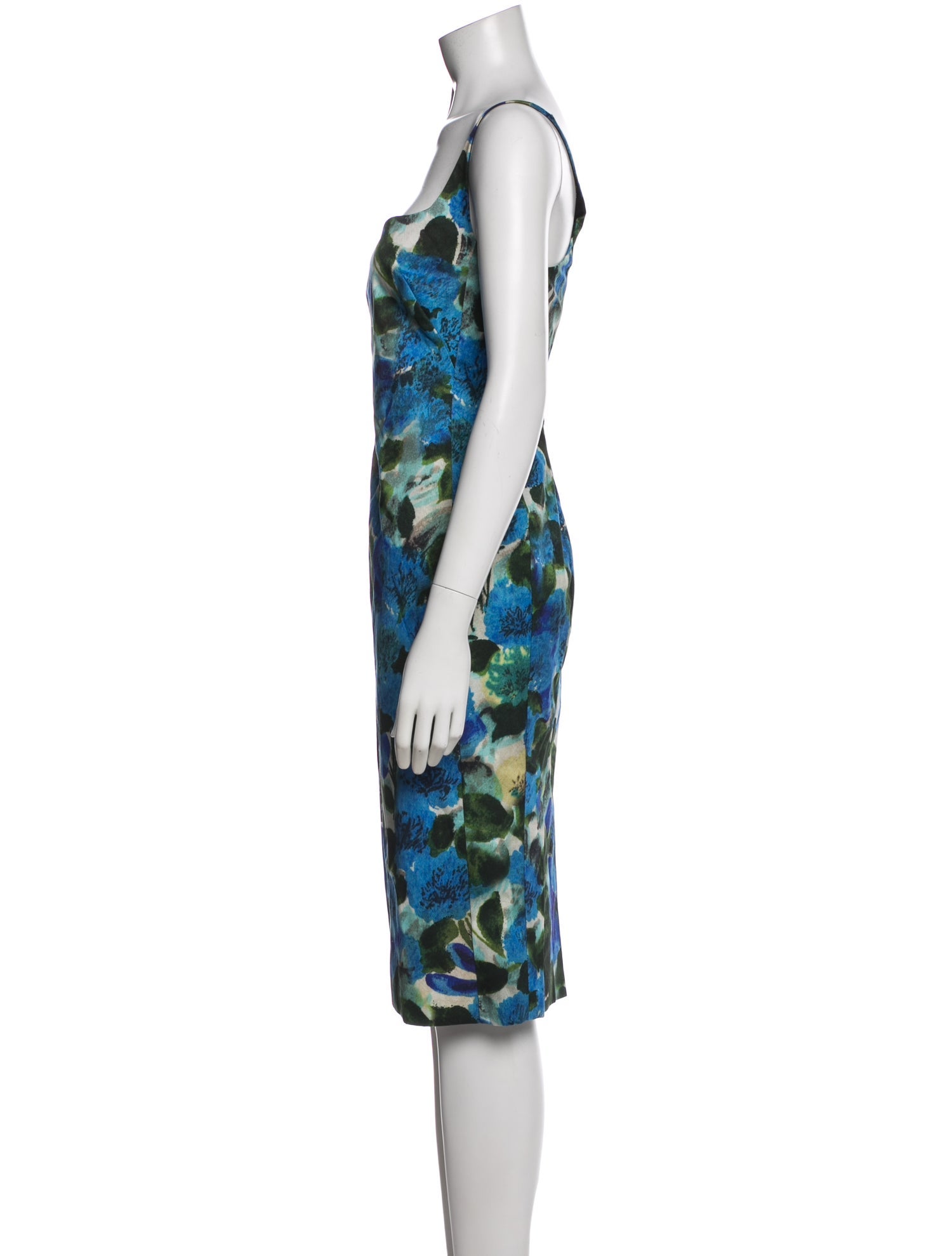 Dries Van Noten Floral Print Midi Length Dress