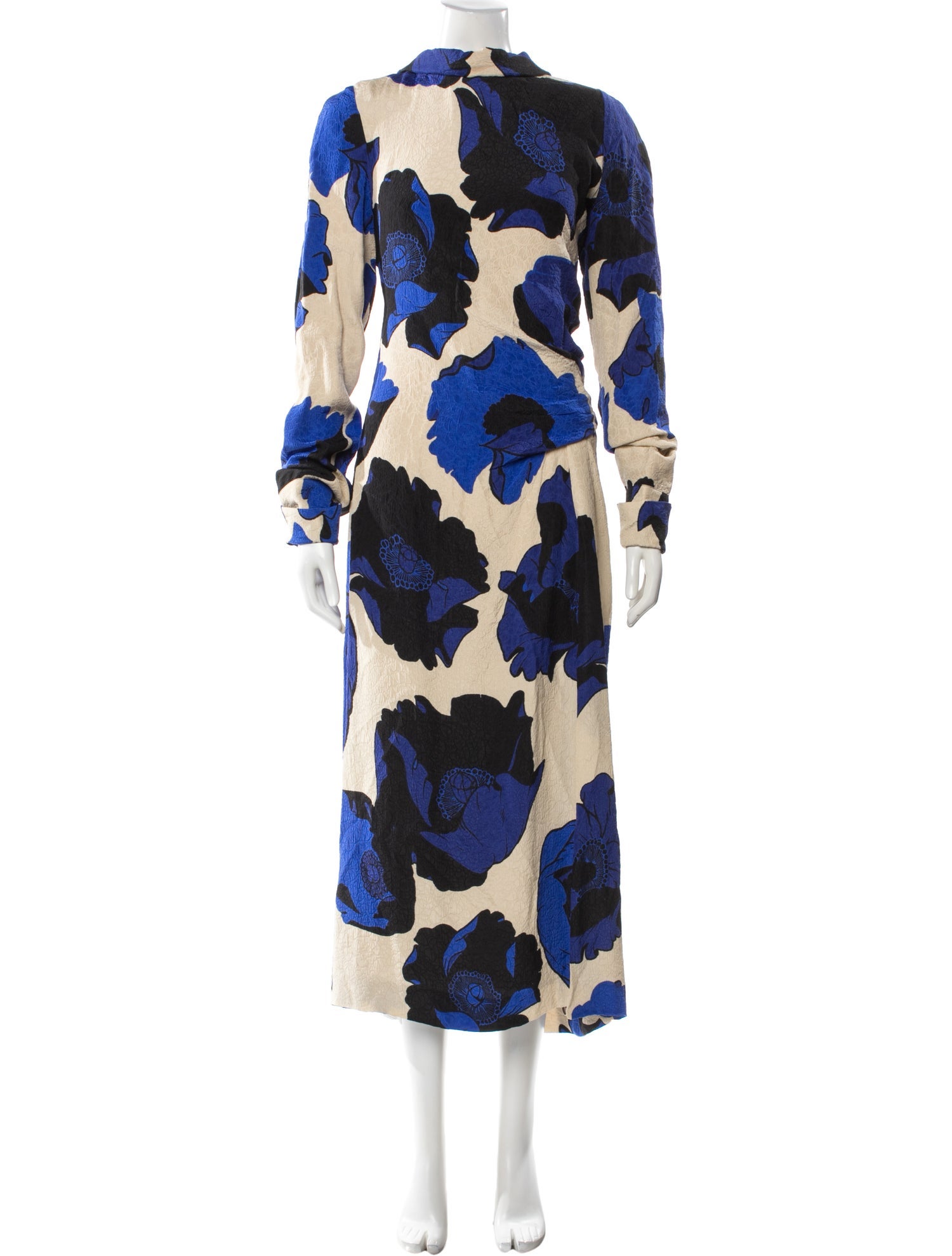 Dries Van Noten Floral Print Long Dress