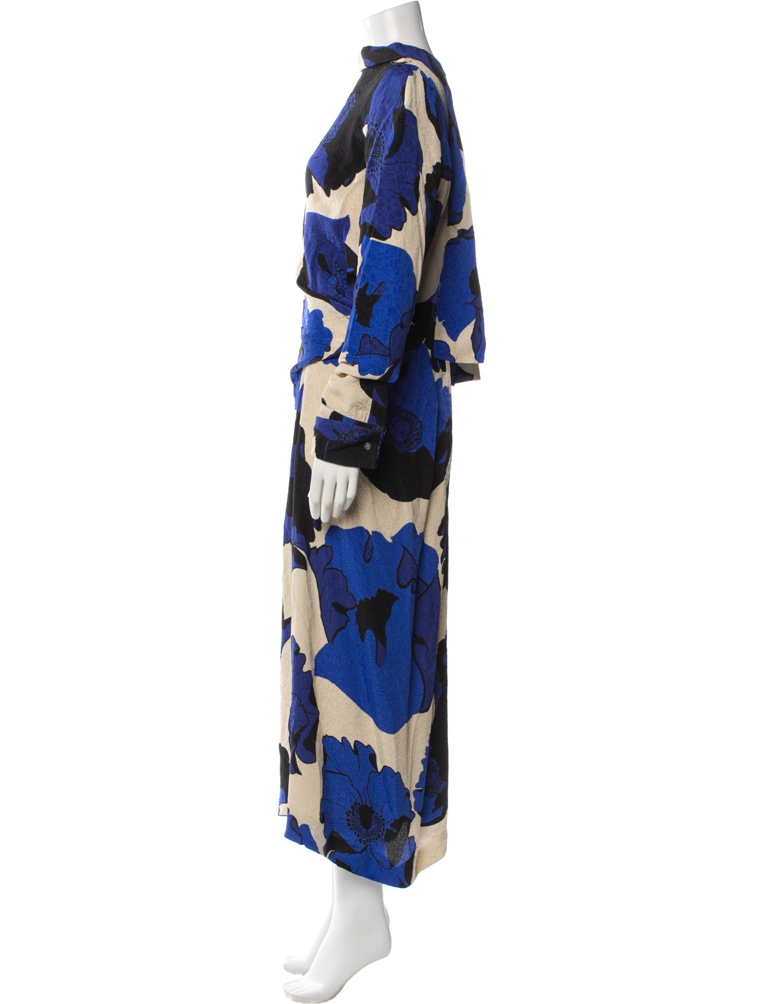 Dries Van Noten Floral Print Long Dress