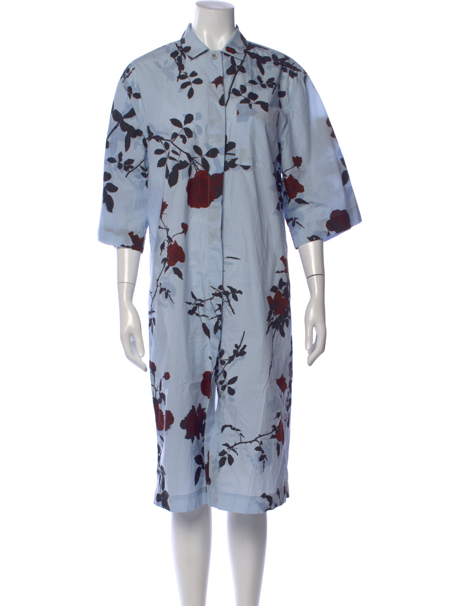 Dries Van Noten Silk Midi Length Dress