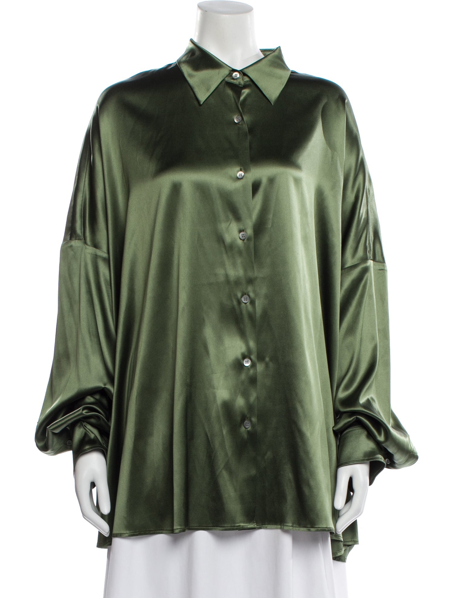 Dries Van Noten Silk Long Sleeve Blouse