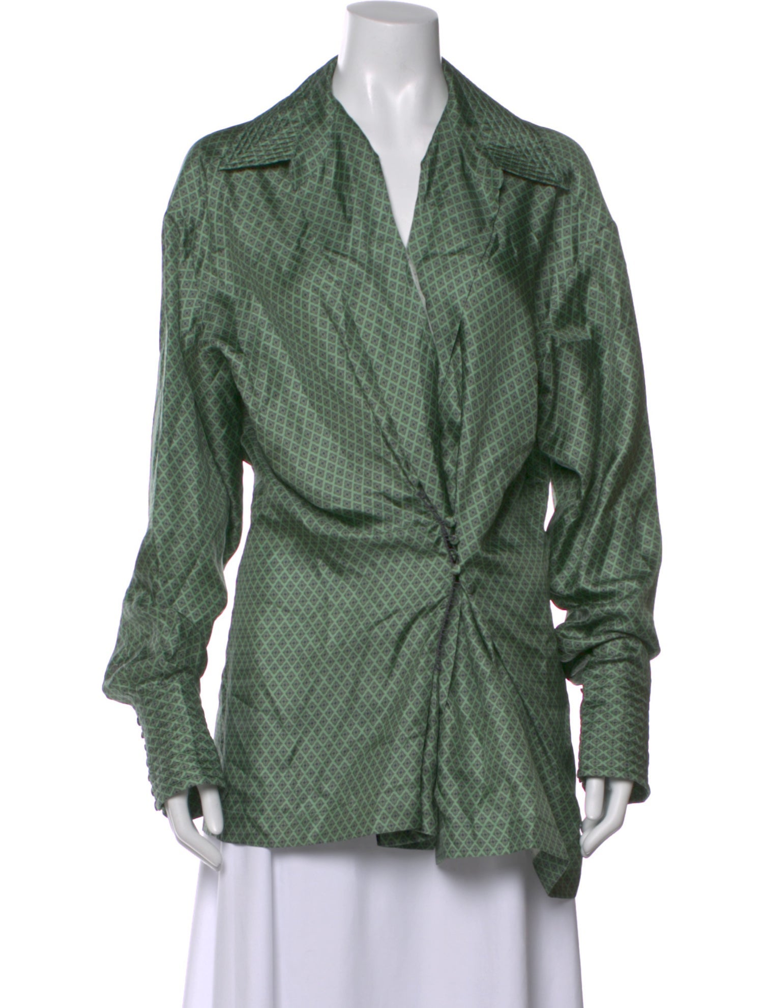 Dries Van Noten Silk Patterned Blouse