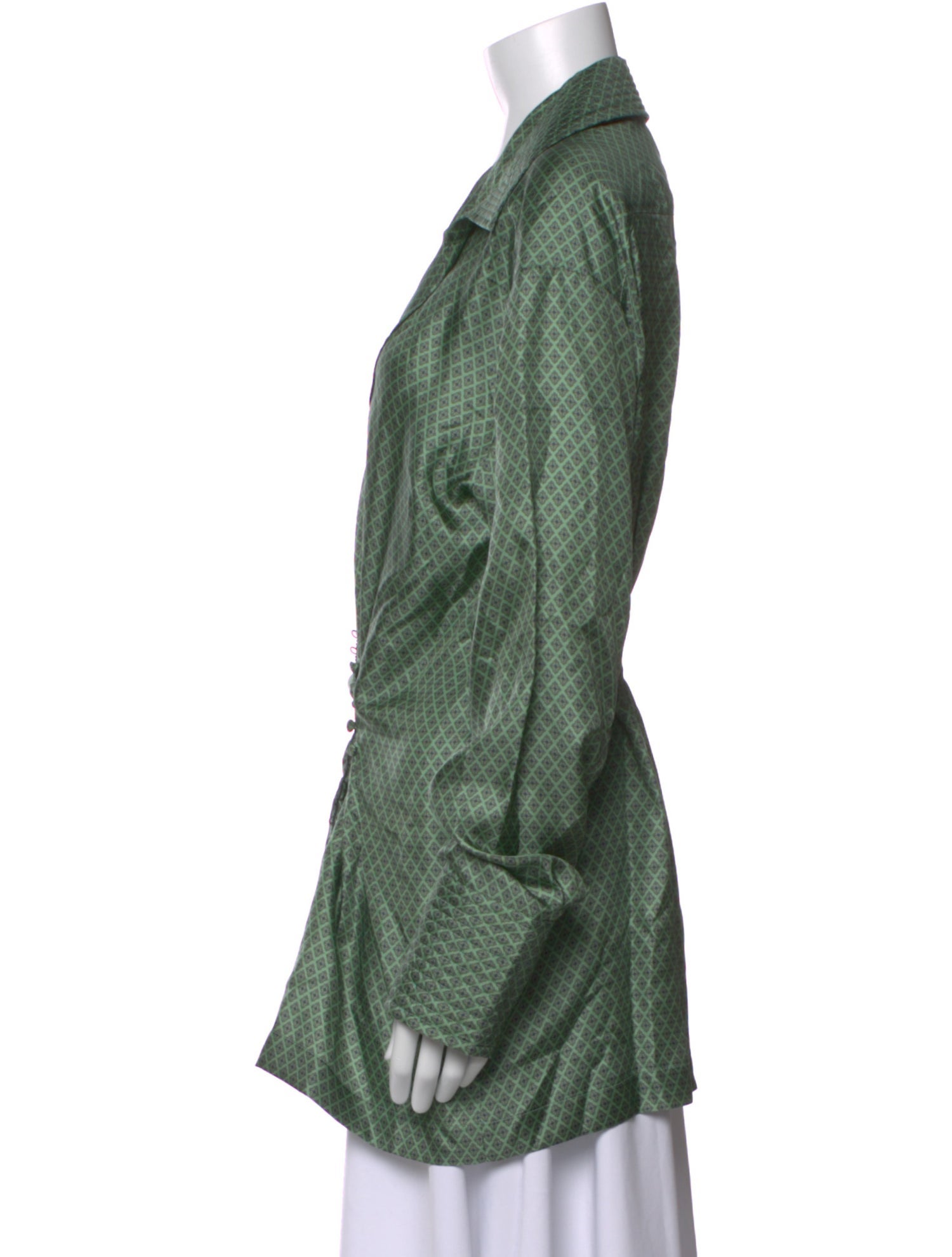 Dries Van Noten Silk Patterned Blouse