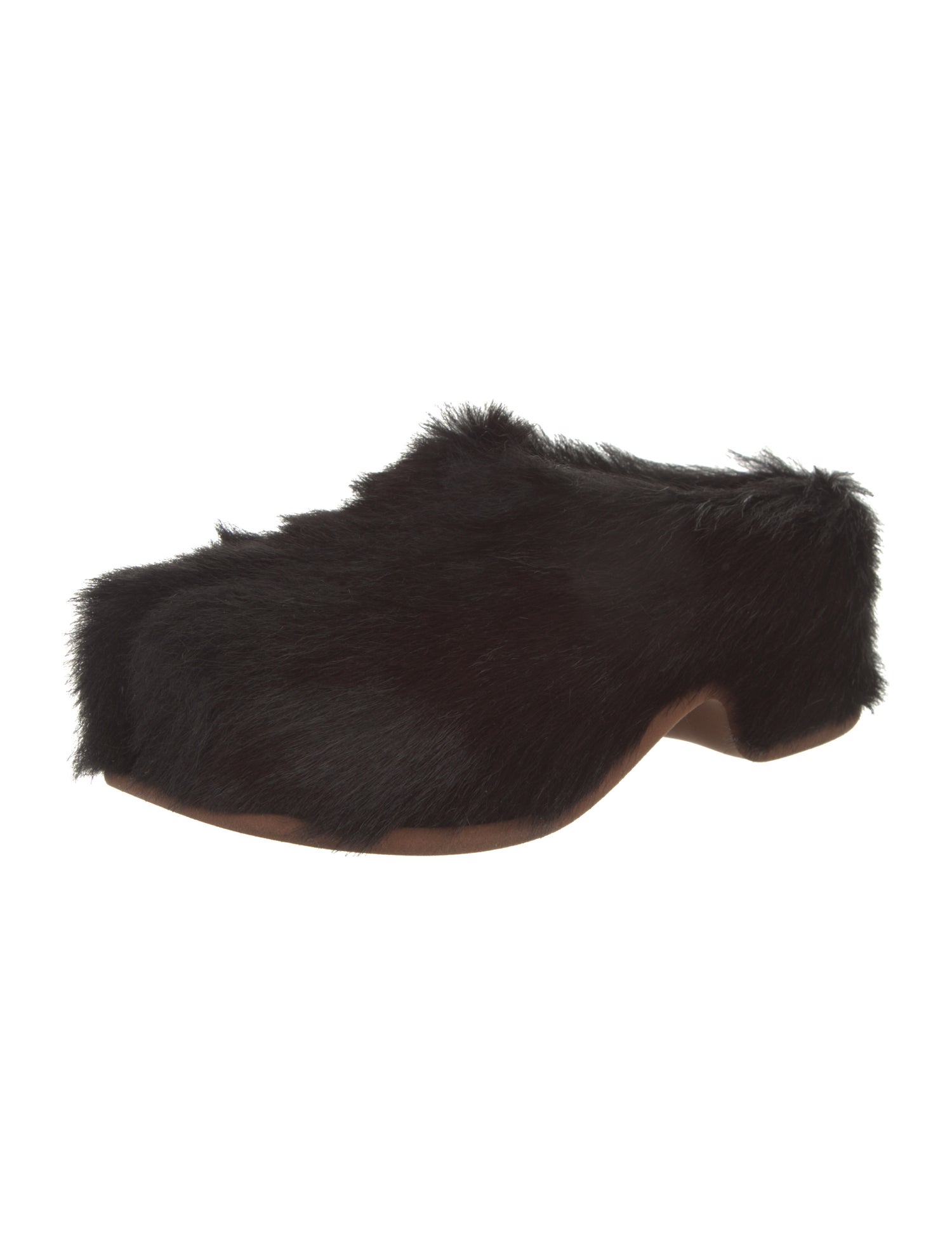 Dries Van Noten Faux Fur Mules