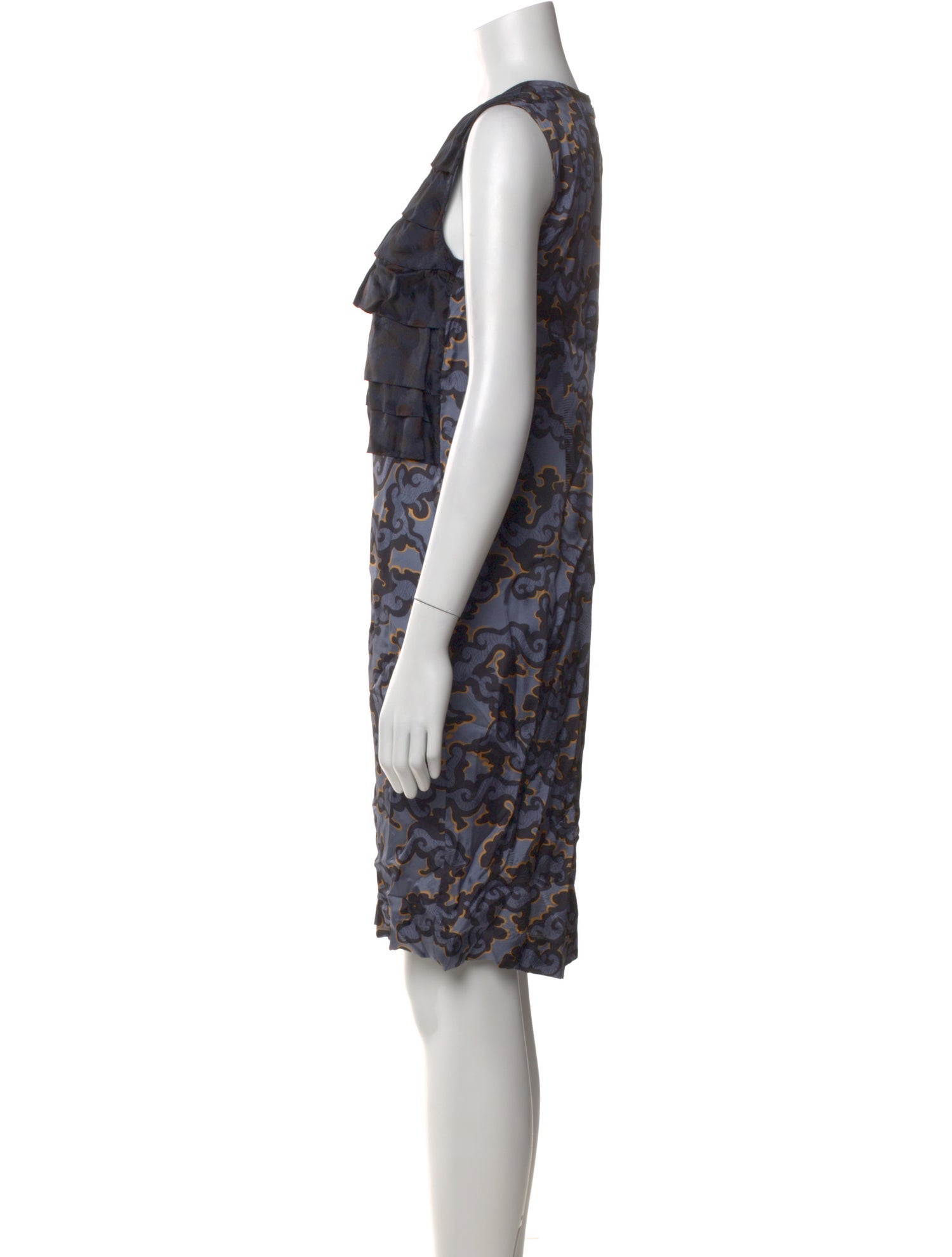Dries Van Noten Printed Knee-Length Dress