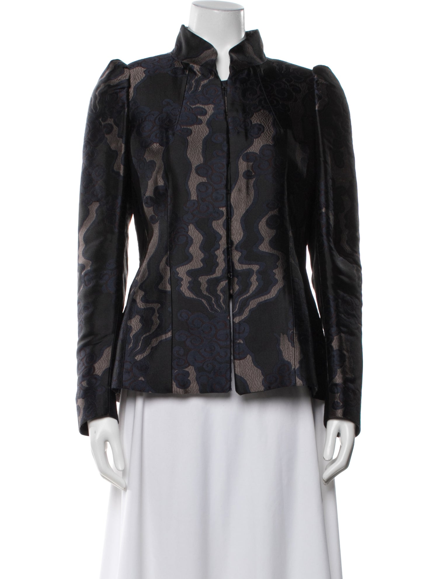 Dries Van Noten Jacquard Printed Evening Jacket