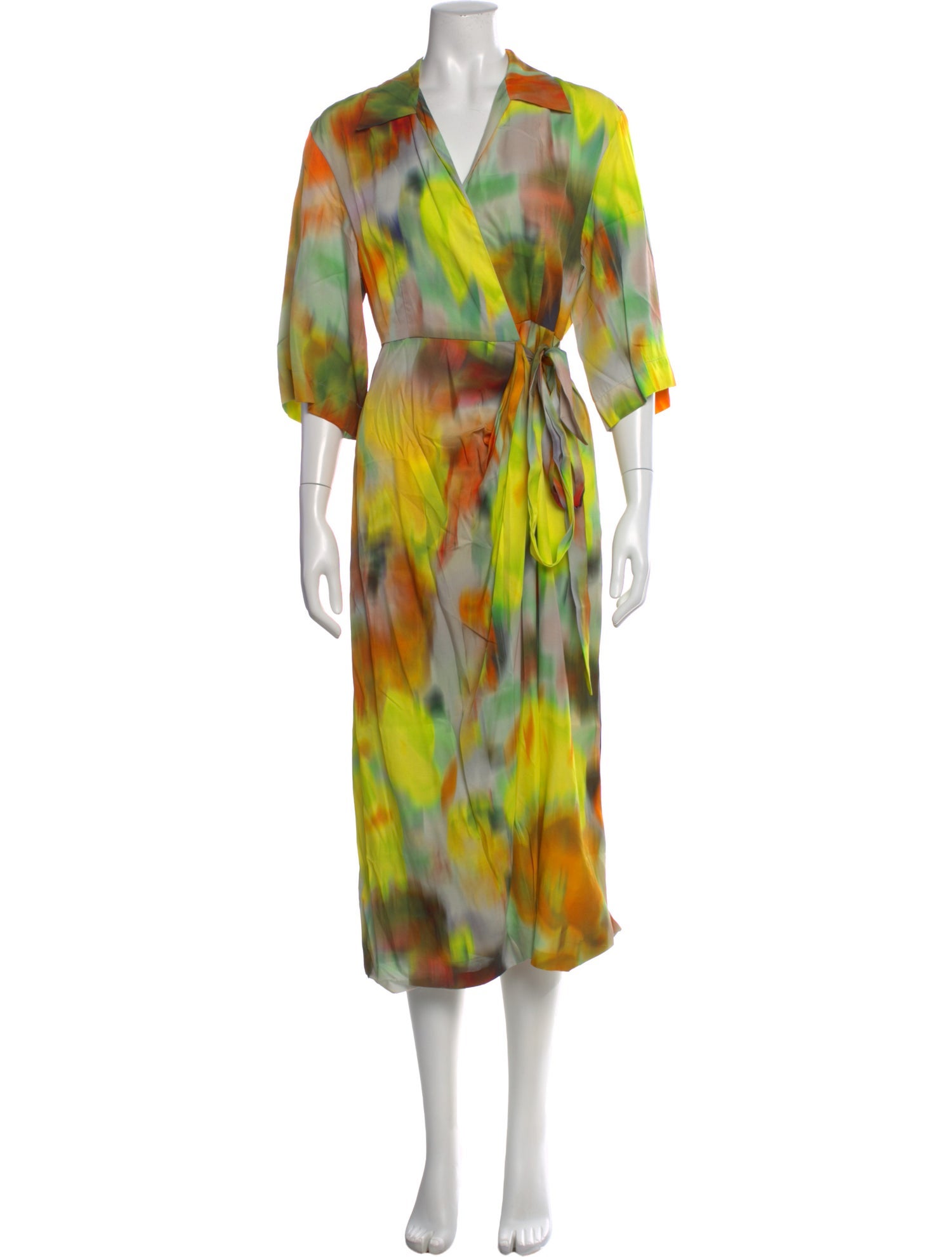 Dries Van Noten Silk Long Dress