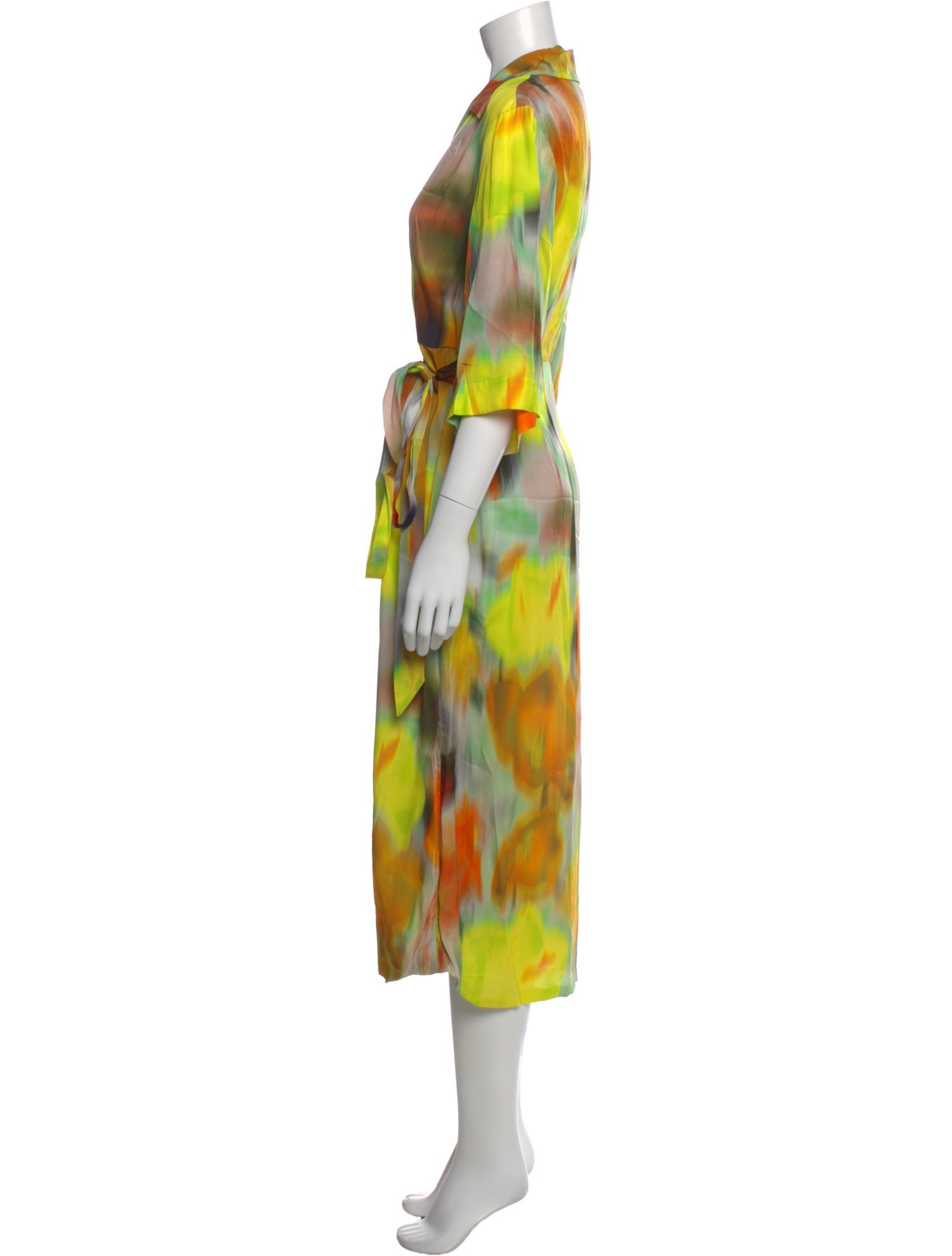 Dries Van Noten Silk Long Dress