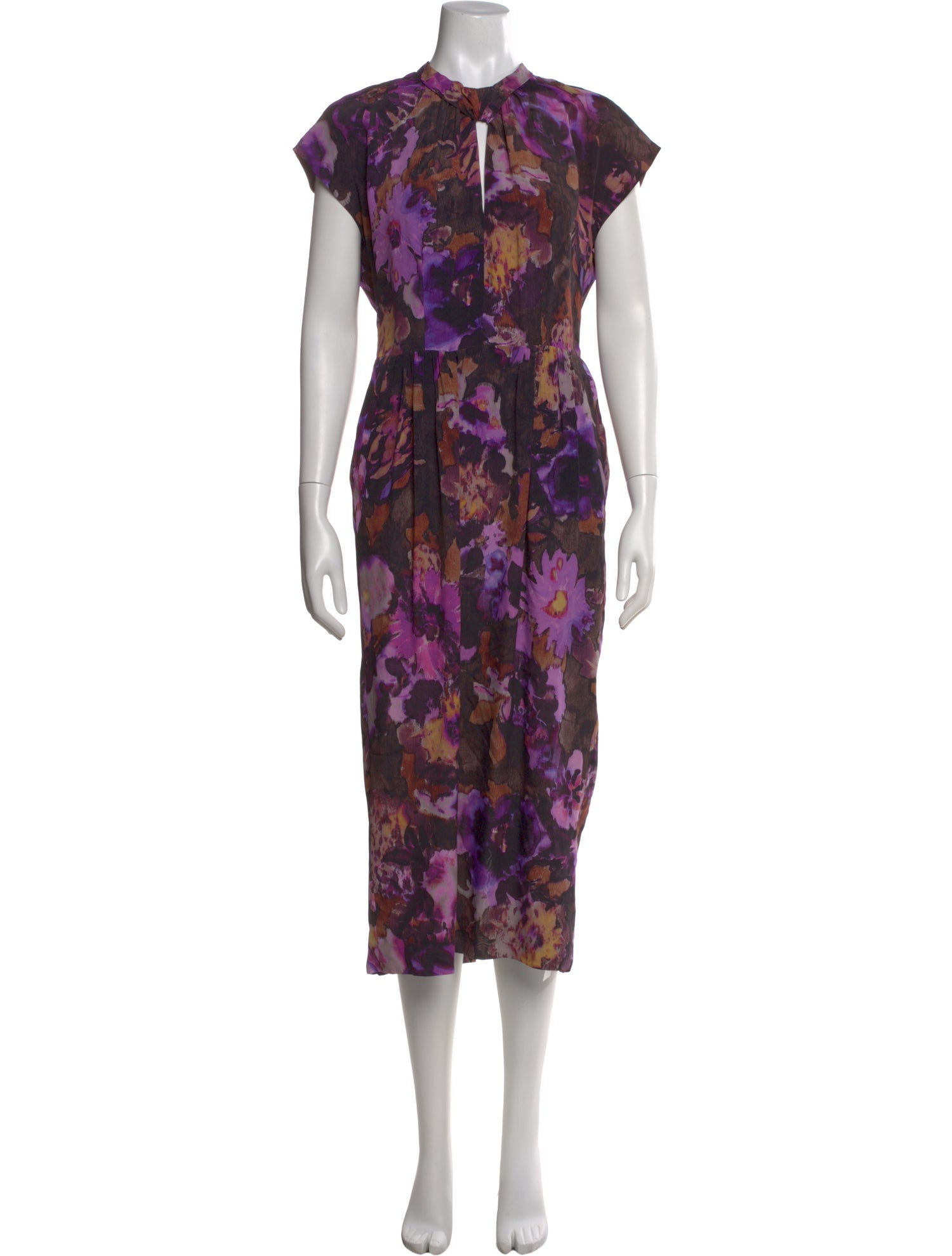 Dries Van Noten Floral Print Long Dress
