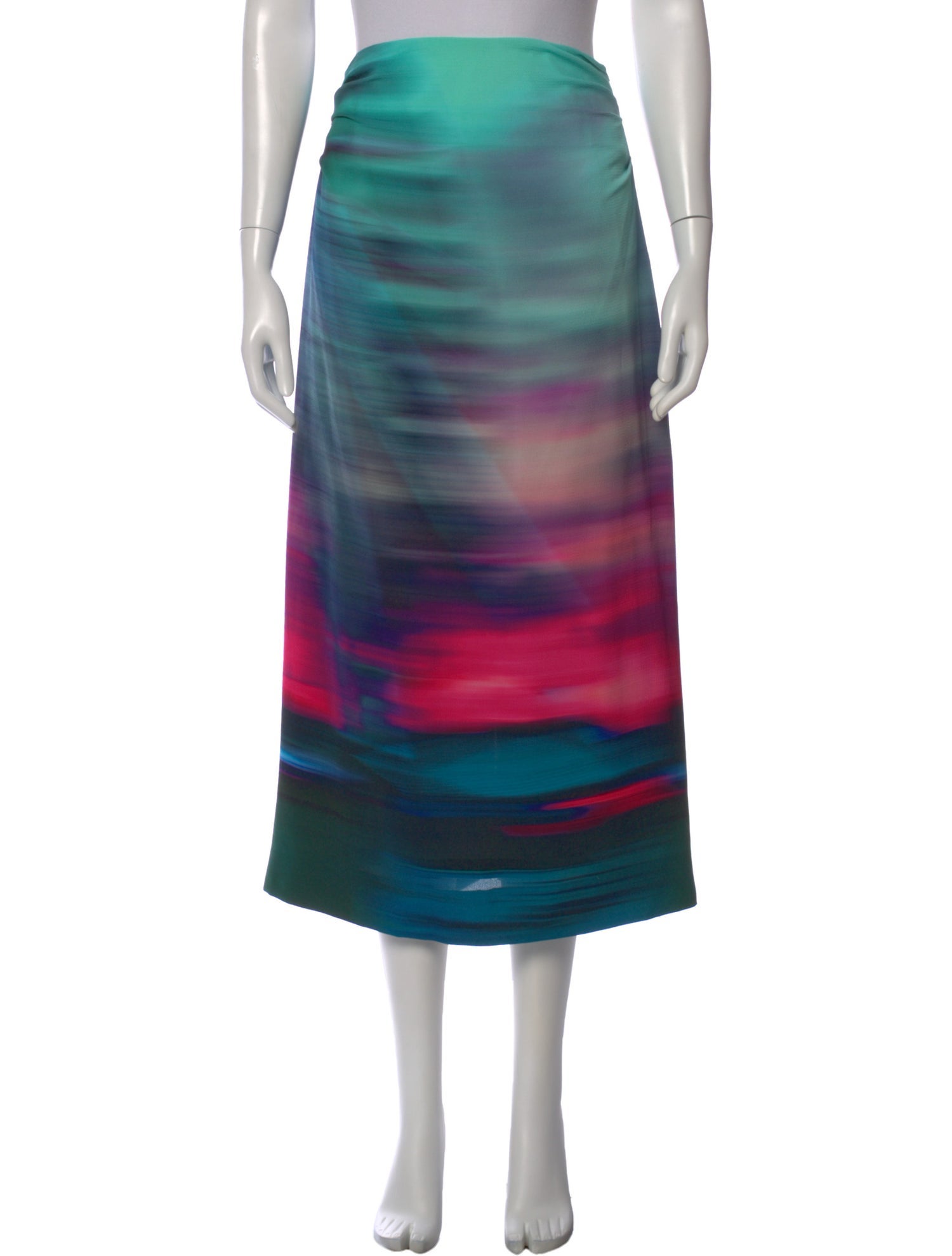 Dries Van Noten Striped Midi Length Skirt