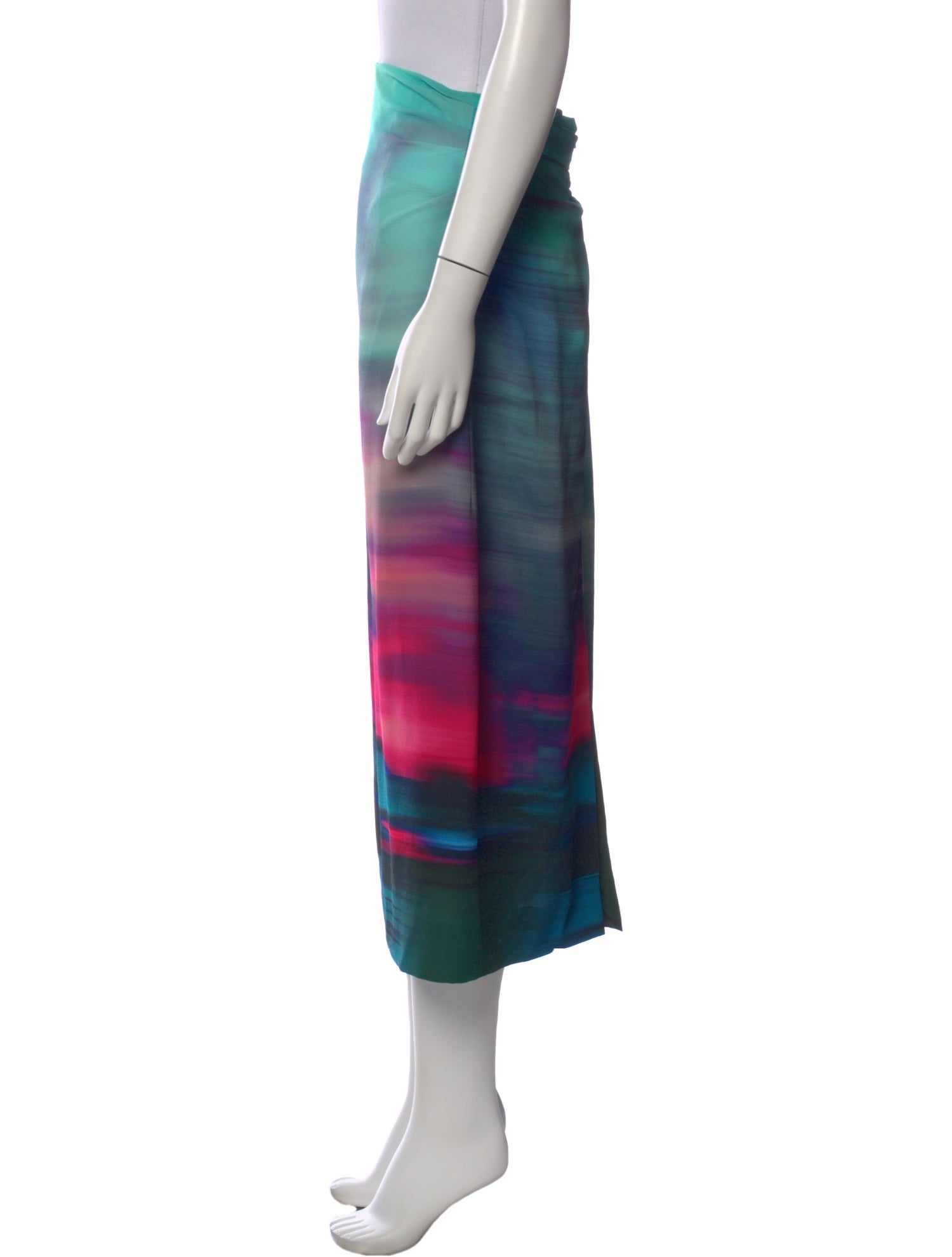 Dries Van Noten Striped Midi Length Skirt