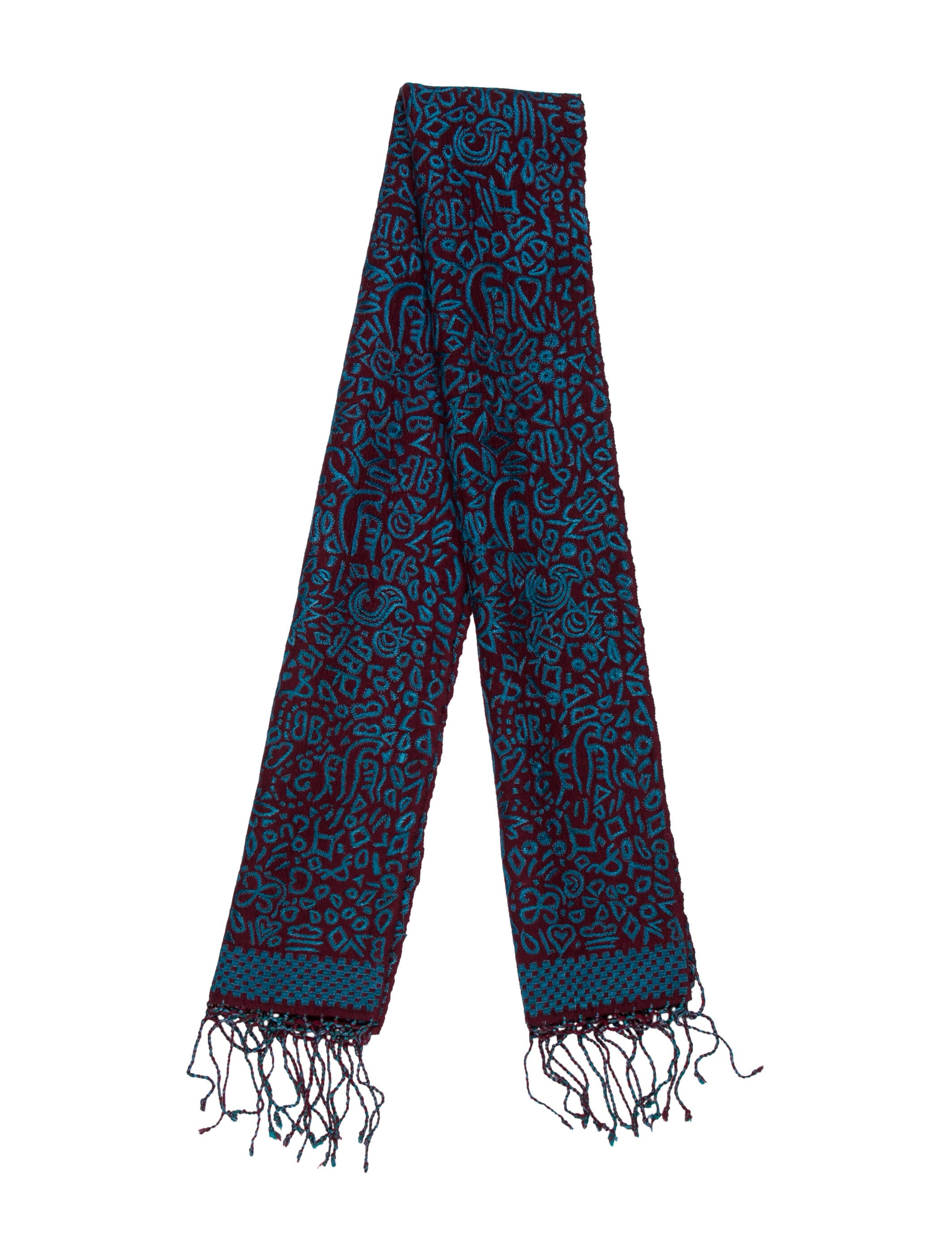 Dries Van Noten Wool Printed Scarf