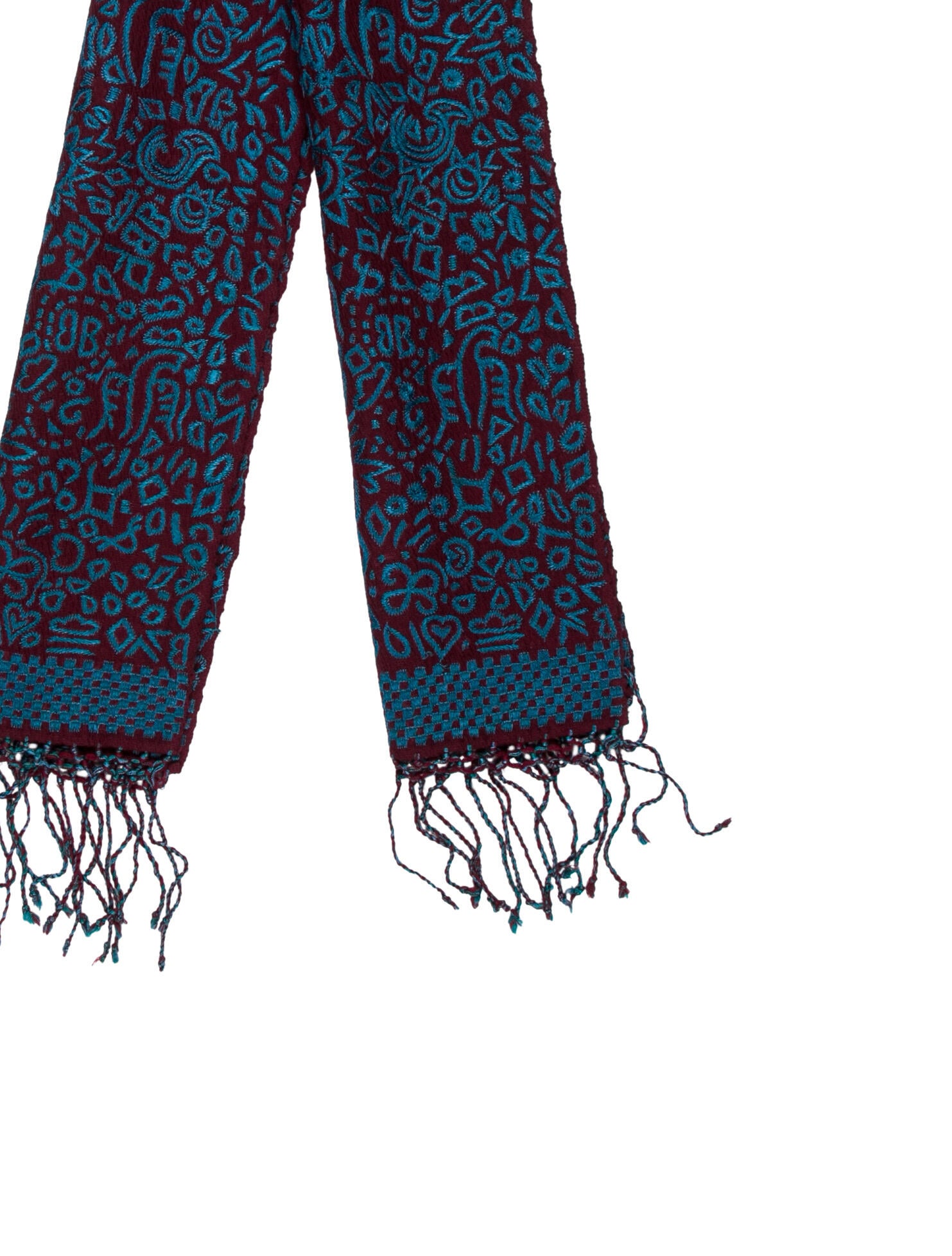 Dries Van Noten Wool Printed Scarf