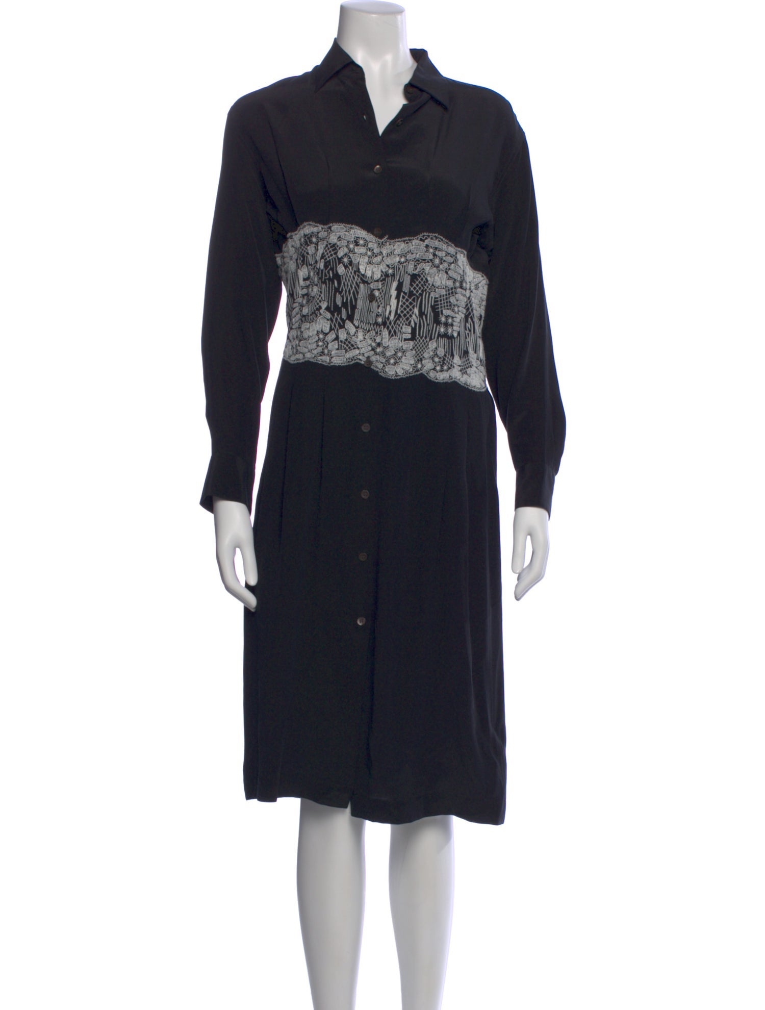 Dries Van Noten Silk Midi Length Dress