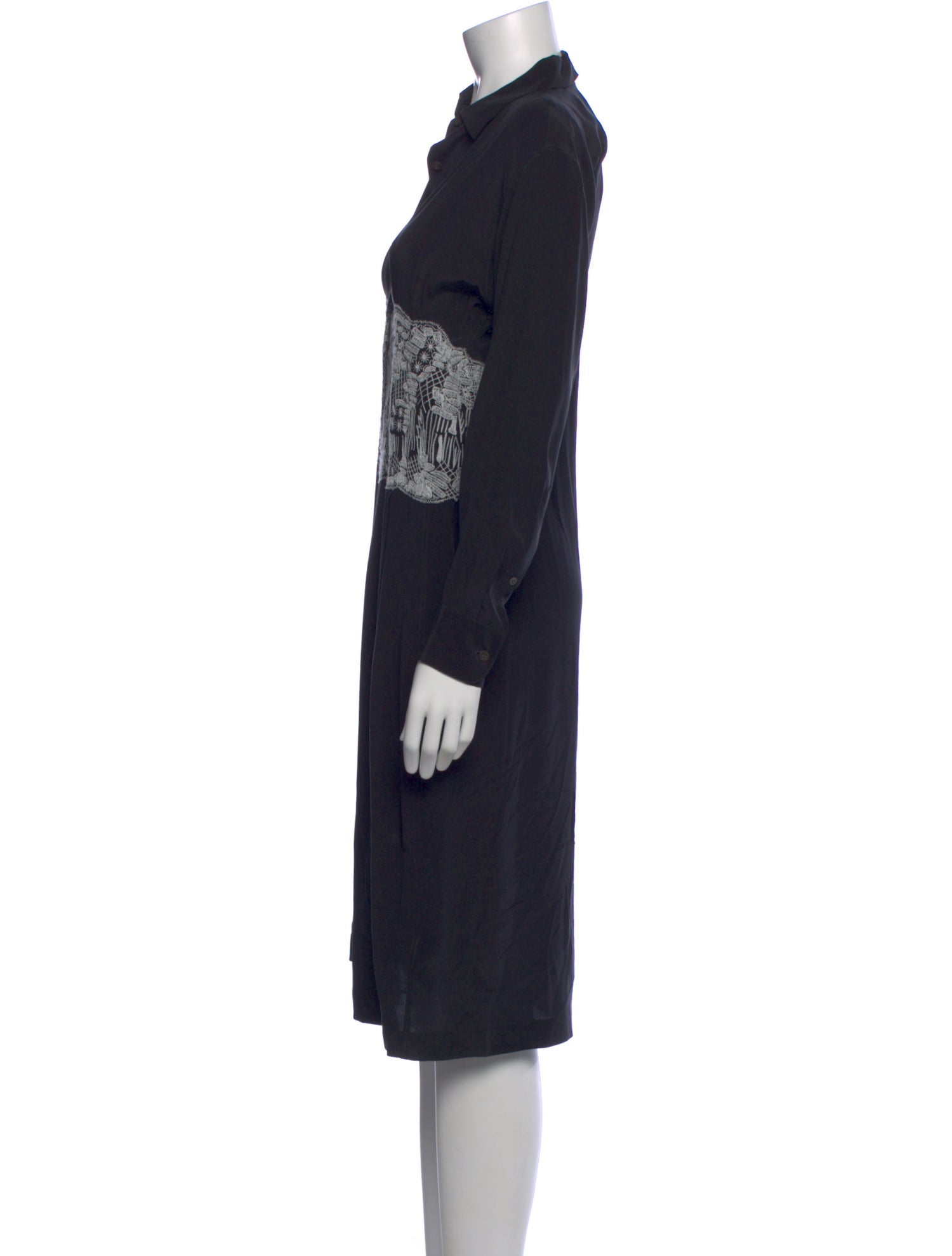 Dries Van Noten Silk Midi Length Dress