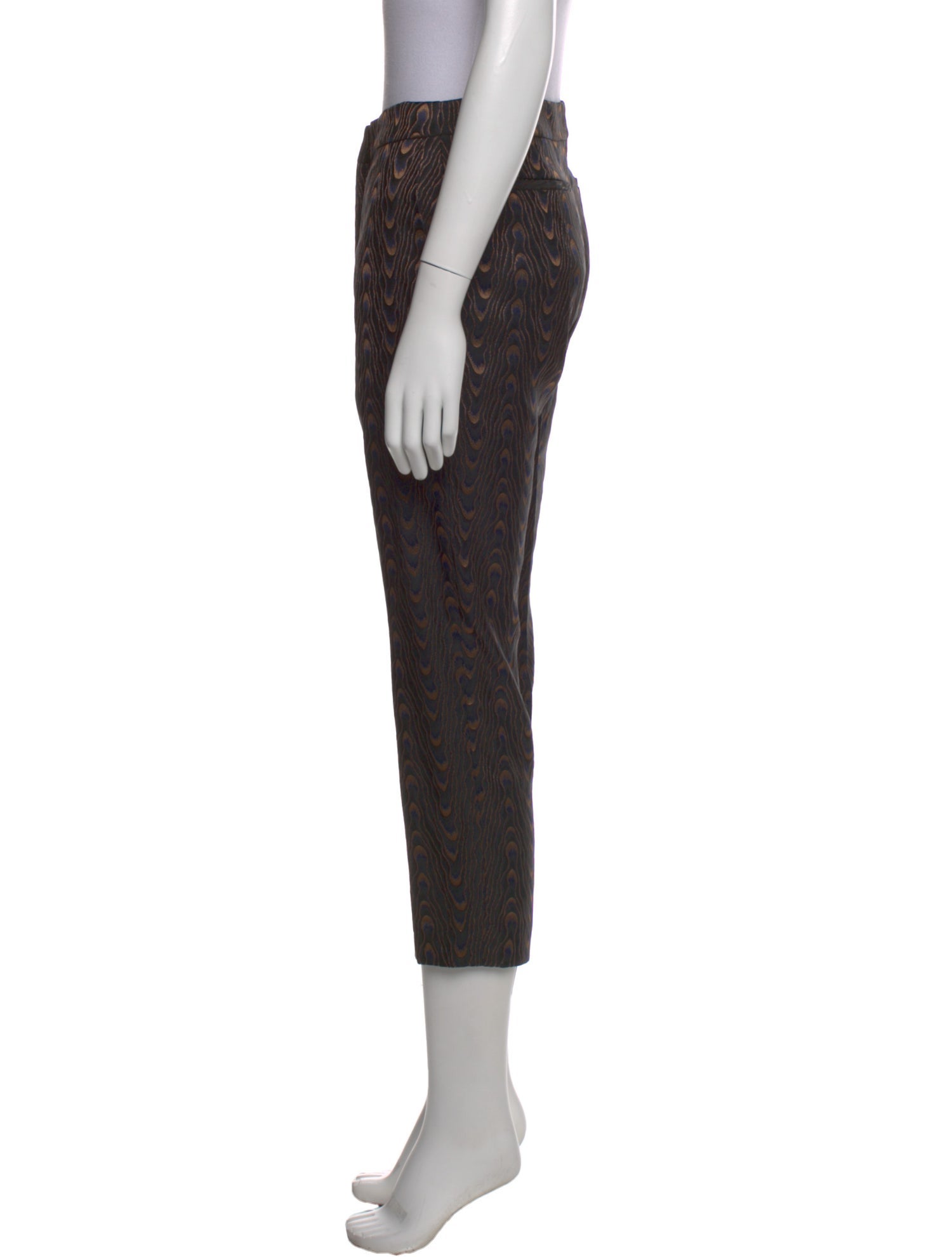 Dries Van Noten Animal Print Straight Leg Pants