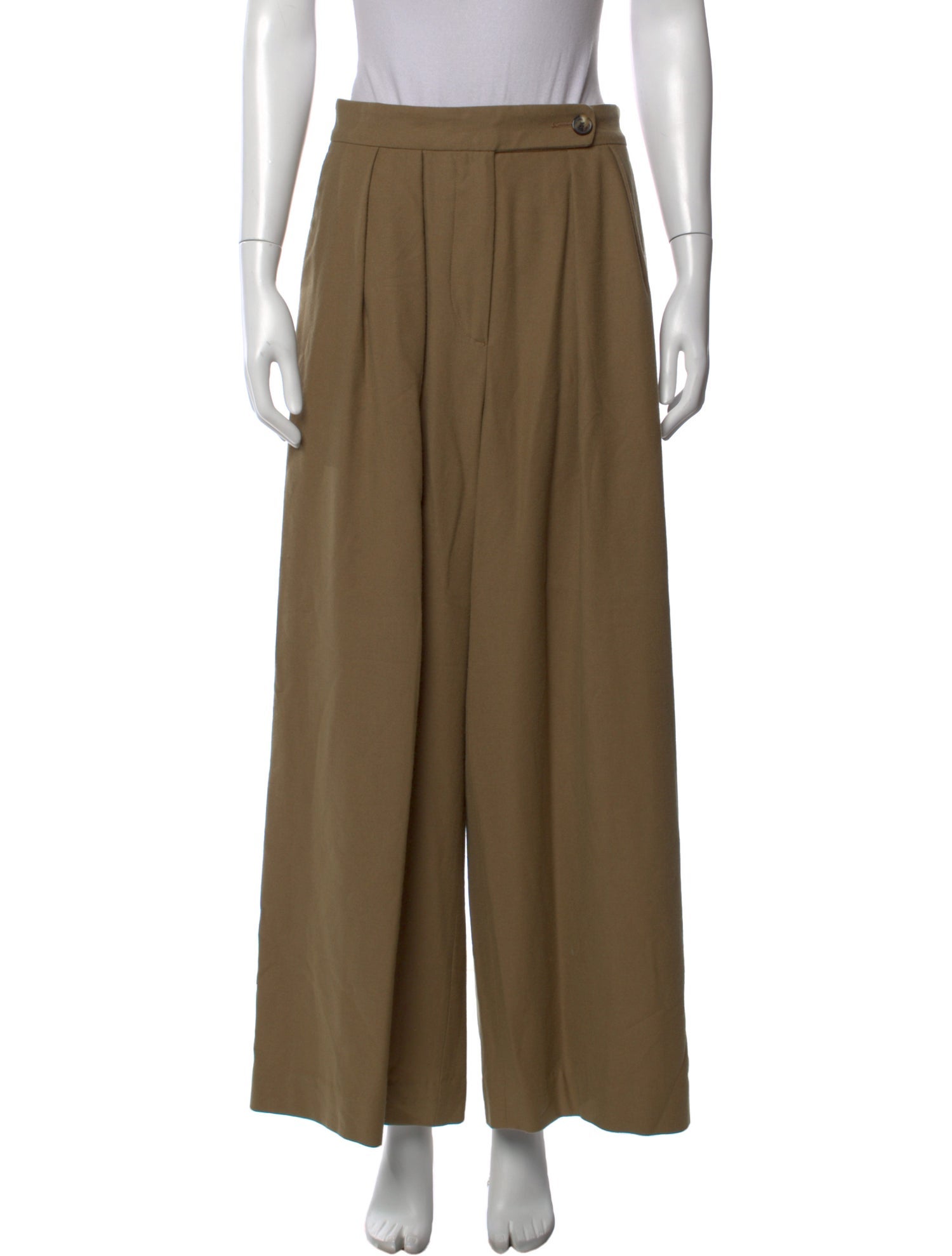 Dries Van Noten Wool Wide Leg Pants