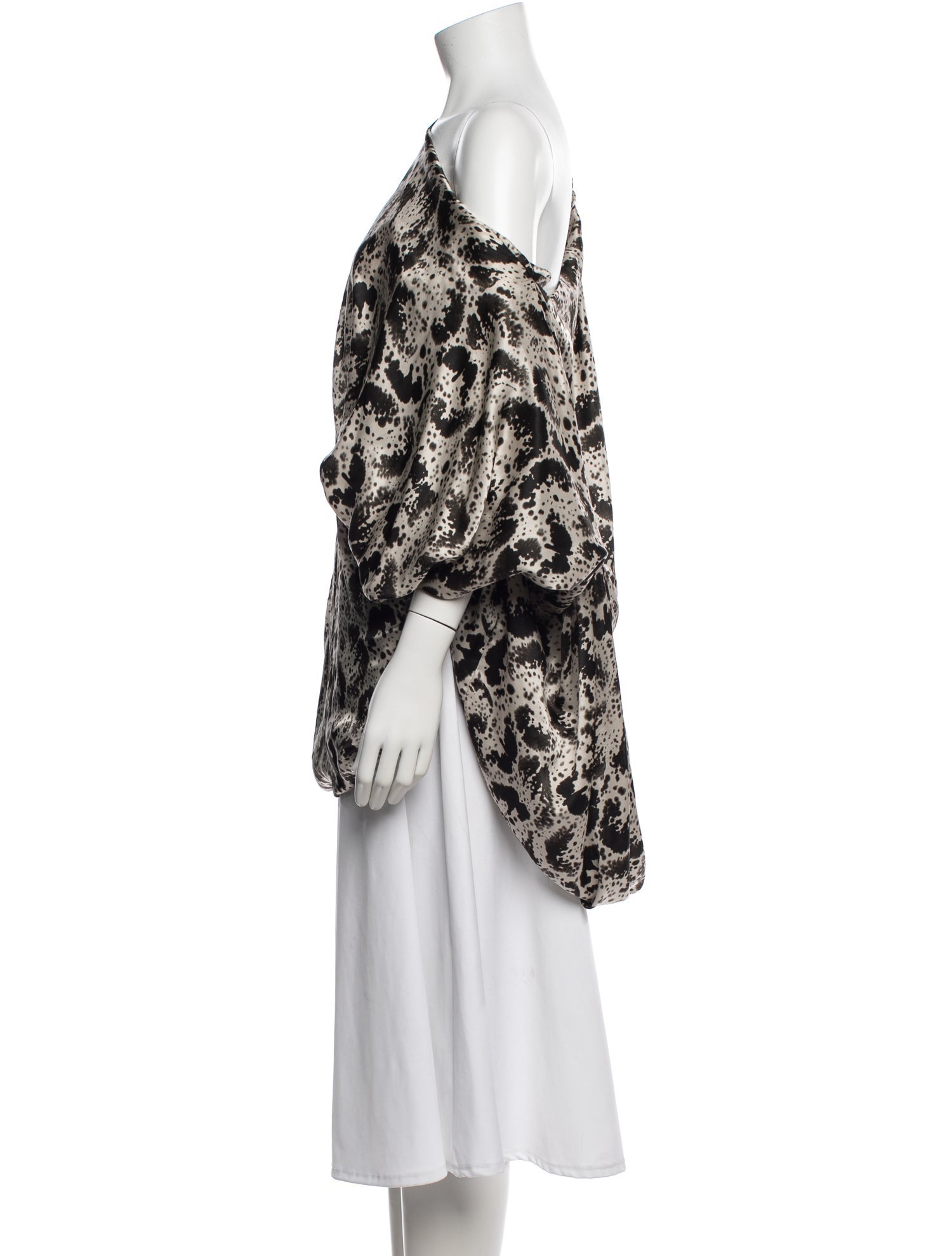 Dries Van Noten Silk Animal Print Blouse
