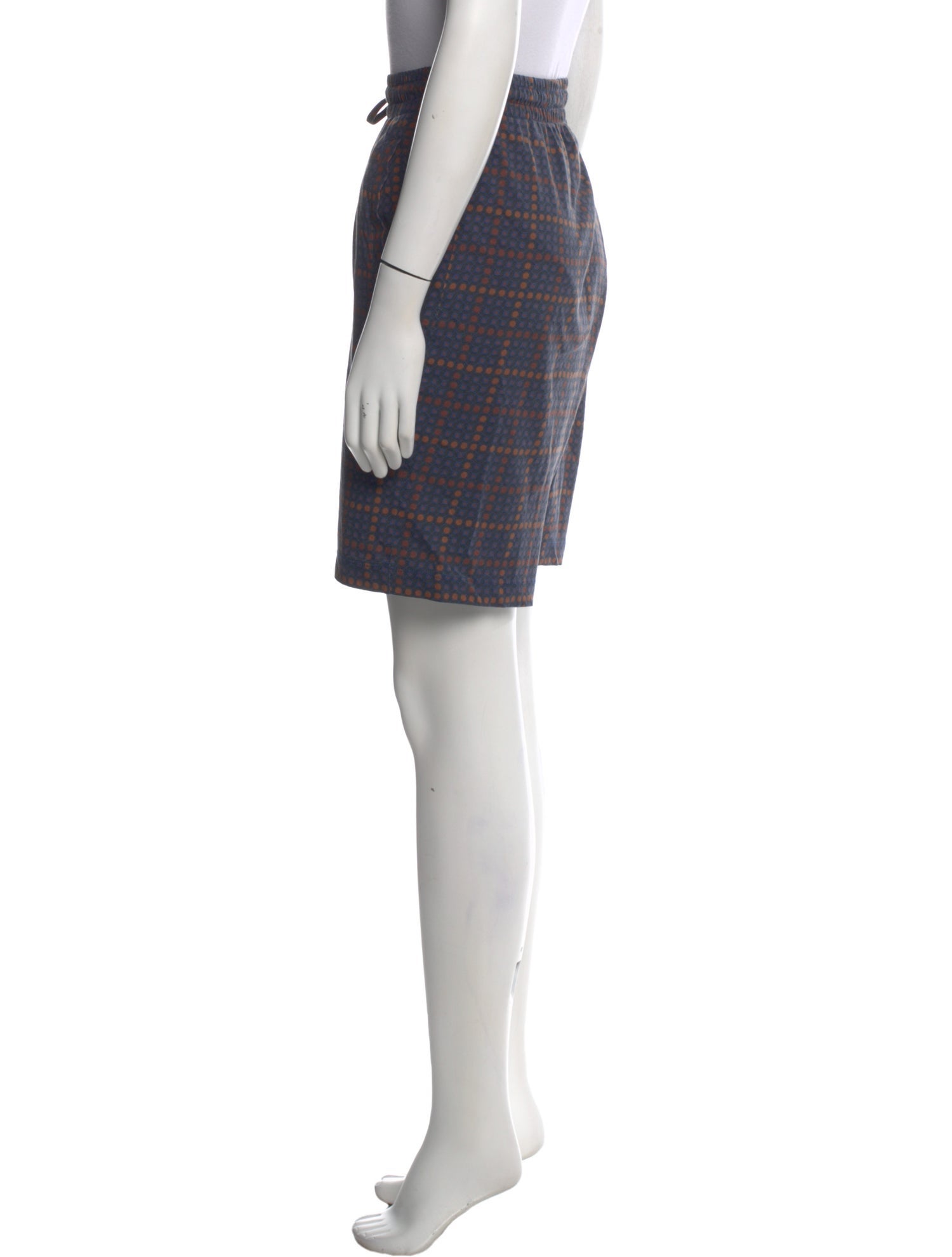 Dries Van Noten Plaid Print Mini Shorts