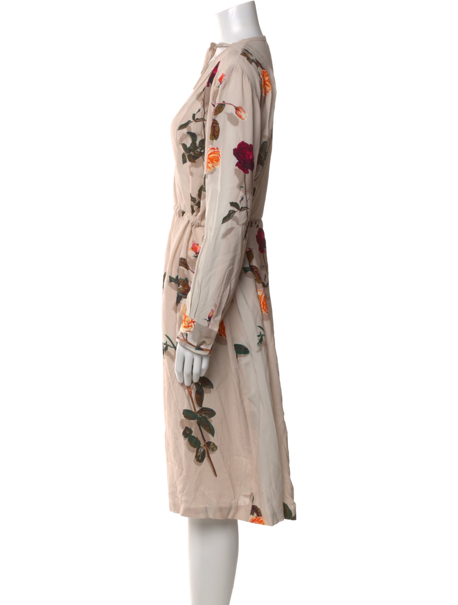 Dries Van Noten Floral Print Knee-Length Dress