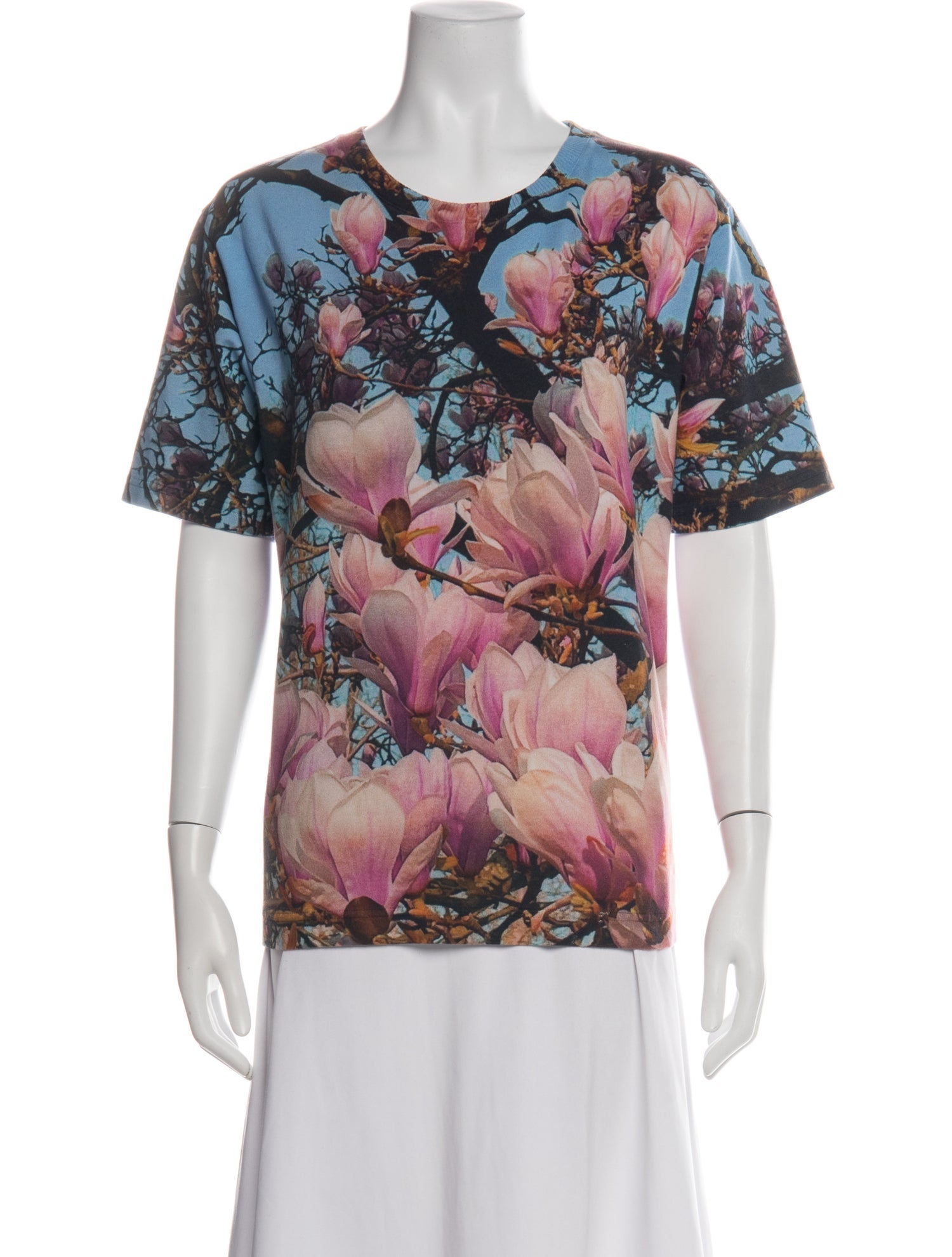 Dries Van Noten Floral Print Crew Neck T-Shirt