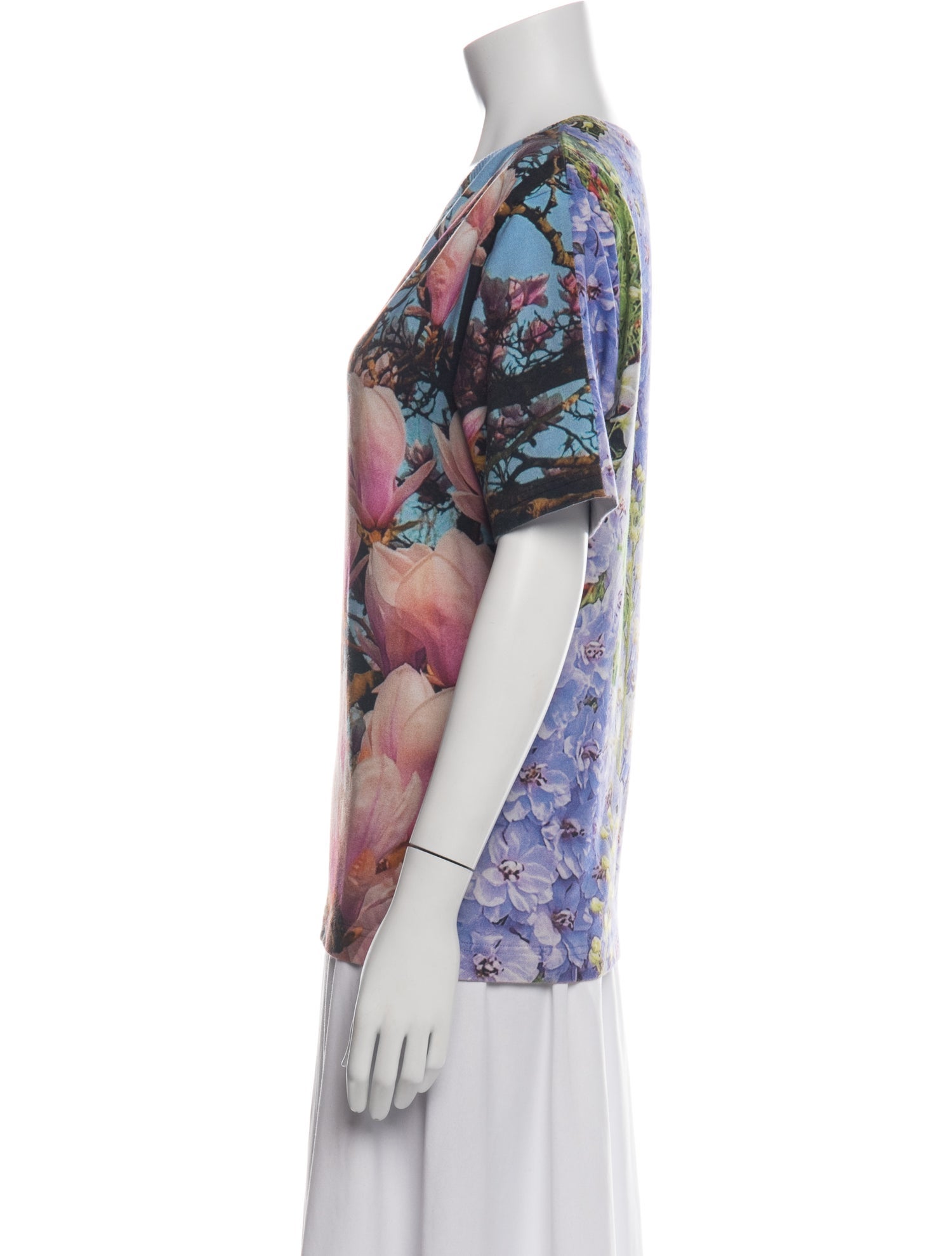 Dries Van Noten Floral Print Crew Neck T-Shirt