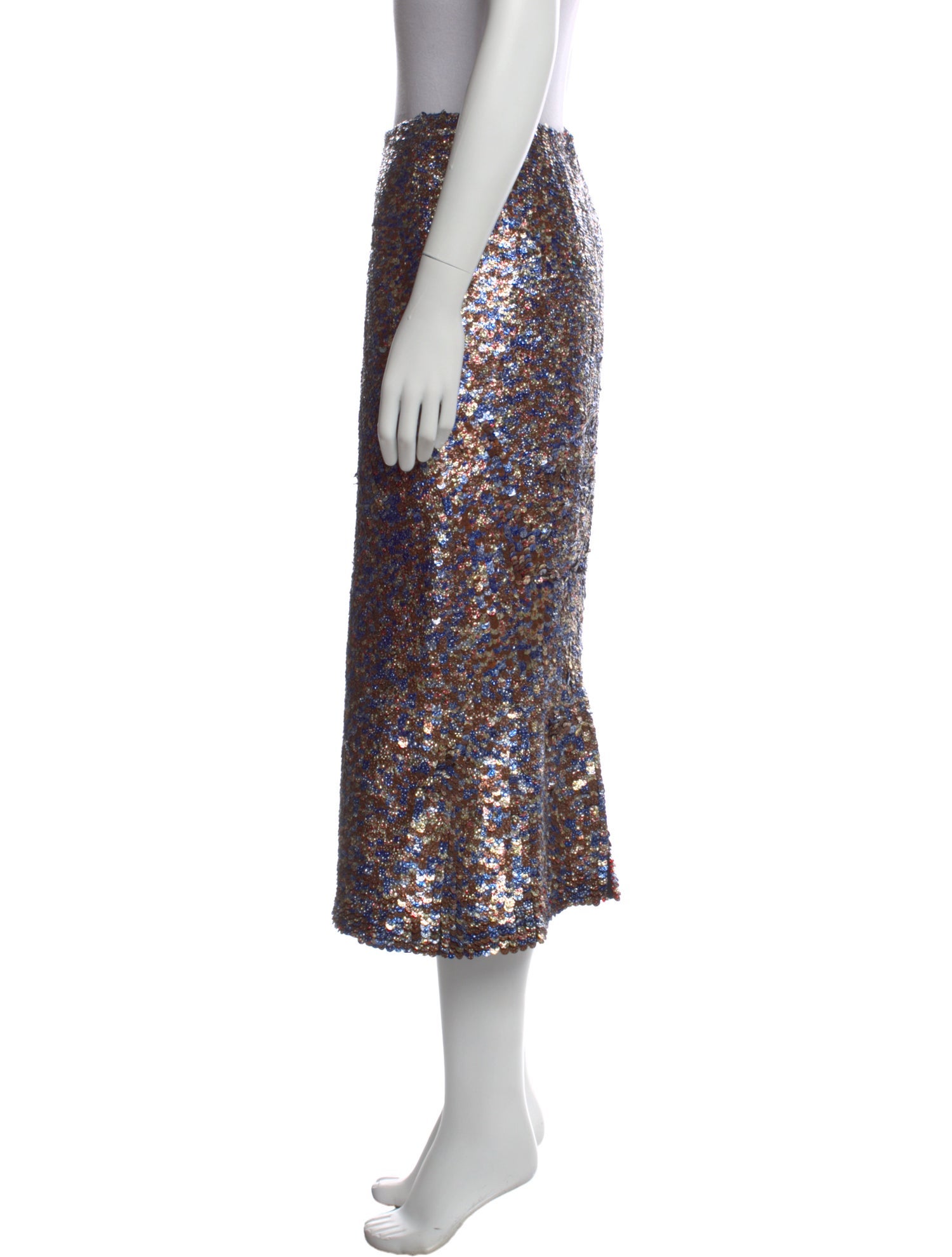 Dries Van Noten Wool Midi Length Skirt