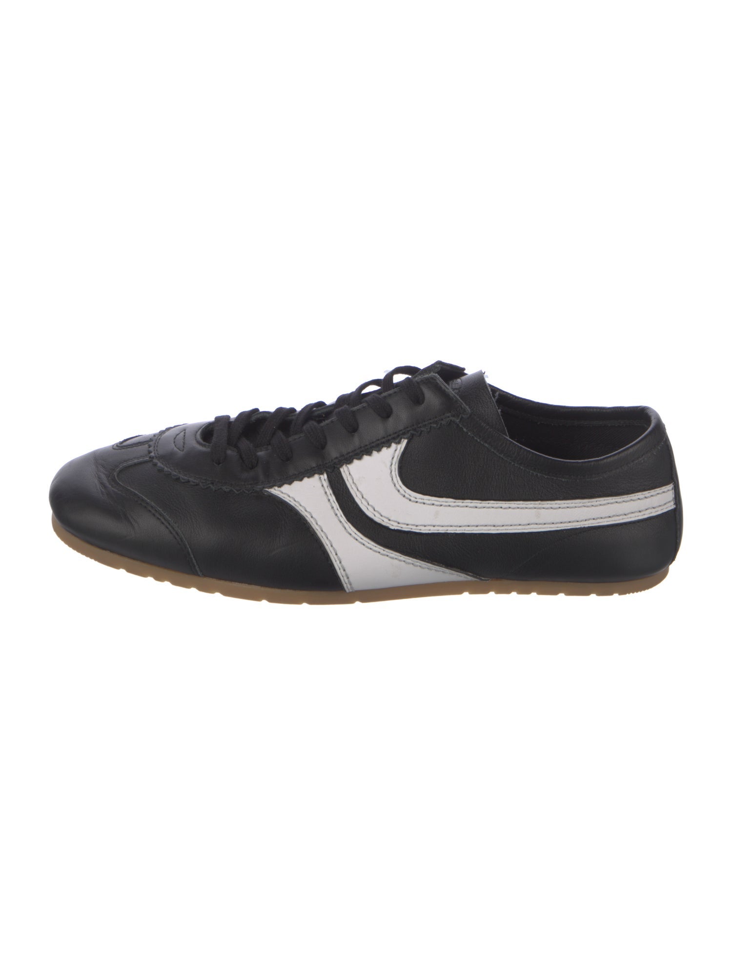 Dries Van Noten Suede Colorblock Pattern Sneakers