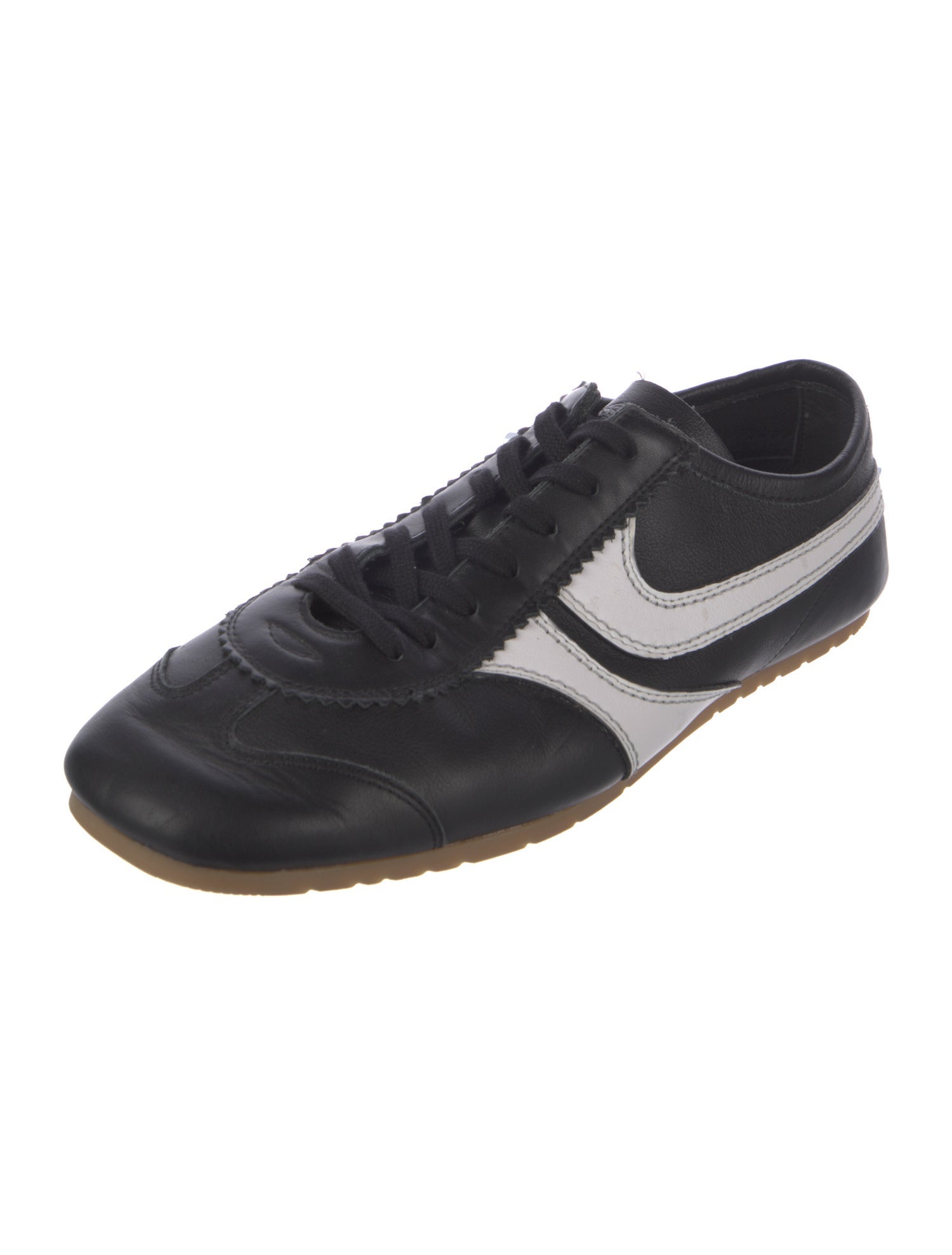 Dries Van Noten Suede Colorblock Pattern Sneakers