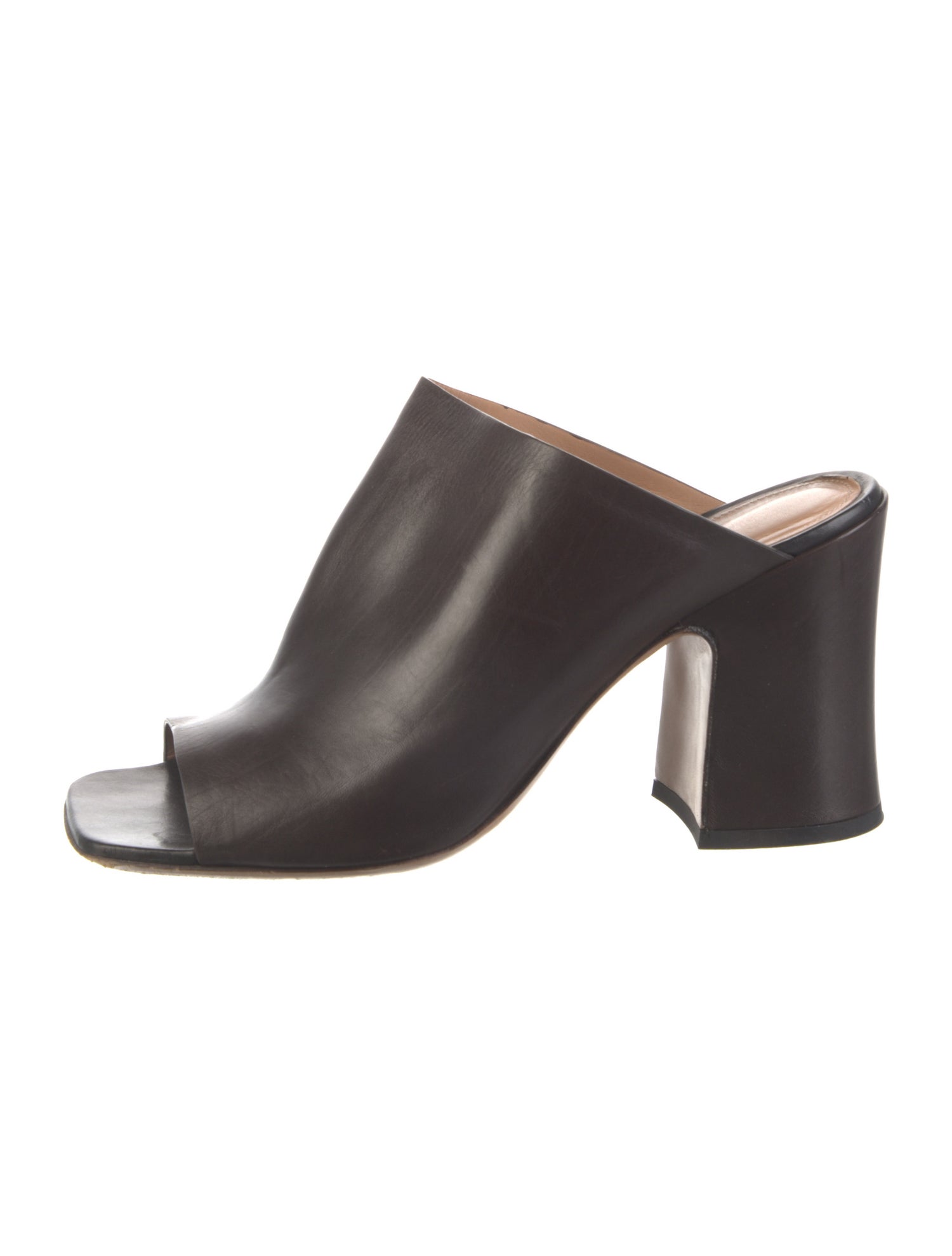 Dries Van Noten Leather Slides