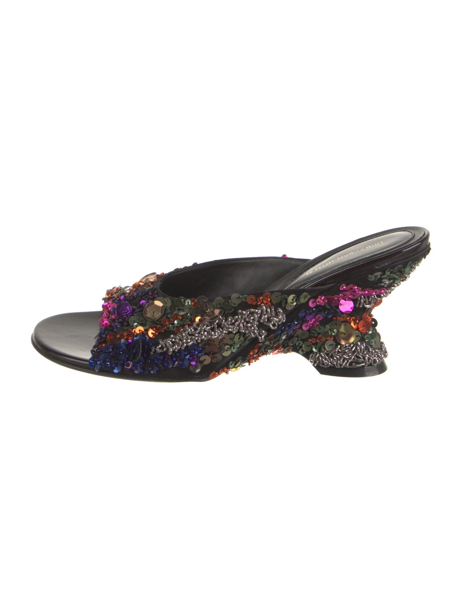 Dries Van Noten Sequins Slides