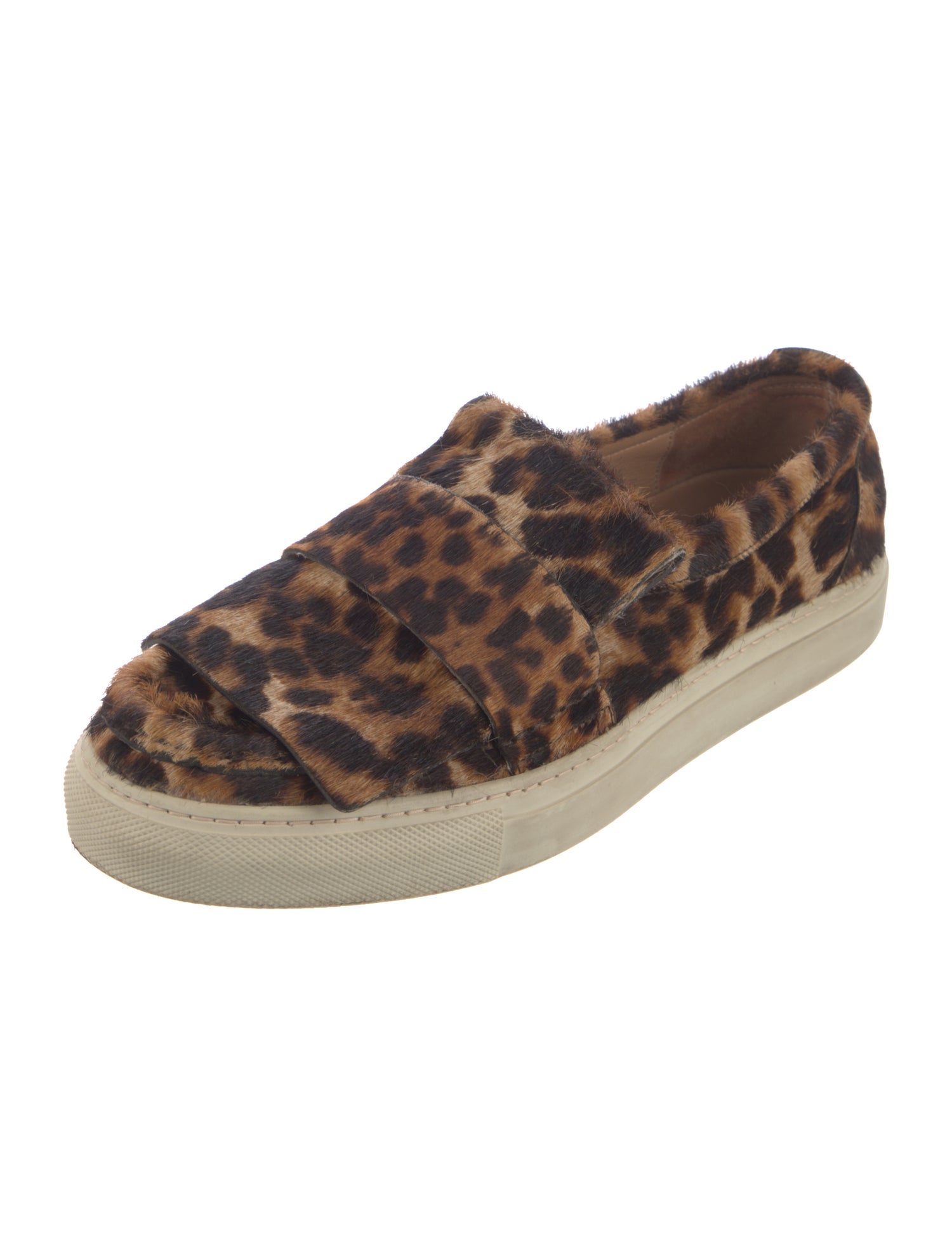 Dries Van Noten Fur Animal Print Espadrilles