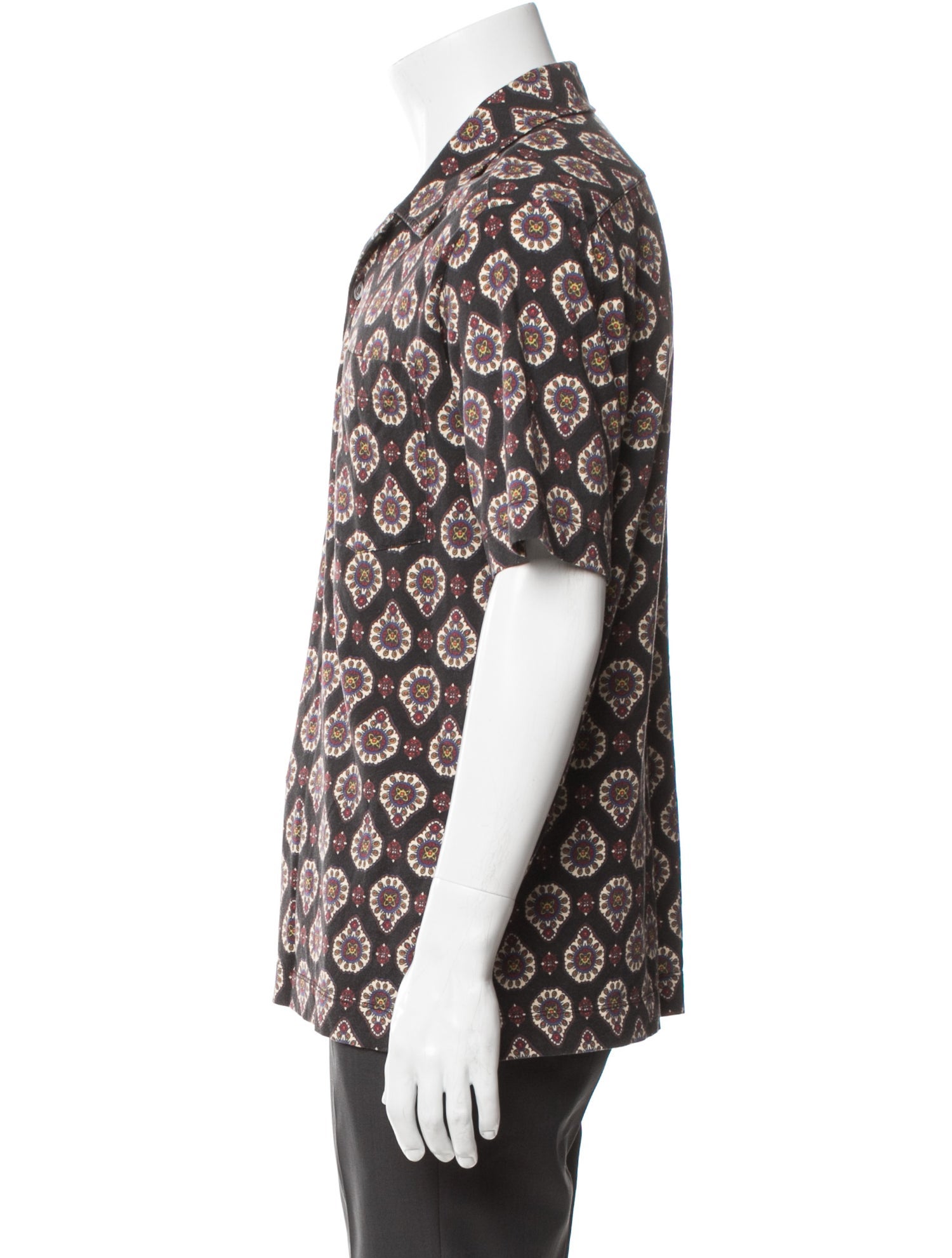 Dries Van Noten Printed Short Sleeve Shirt