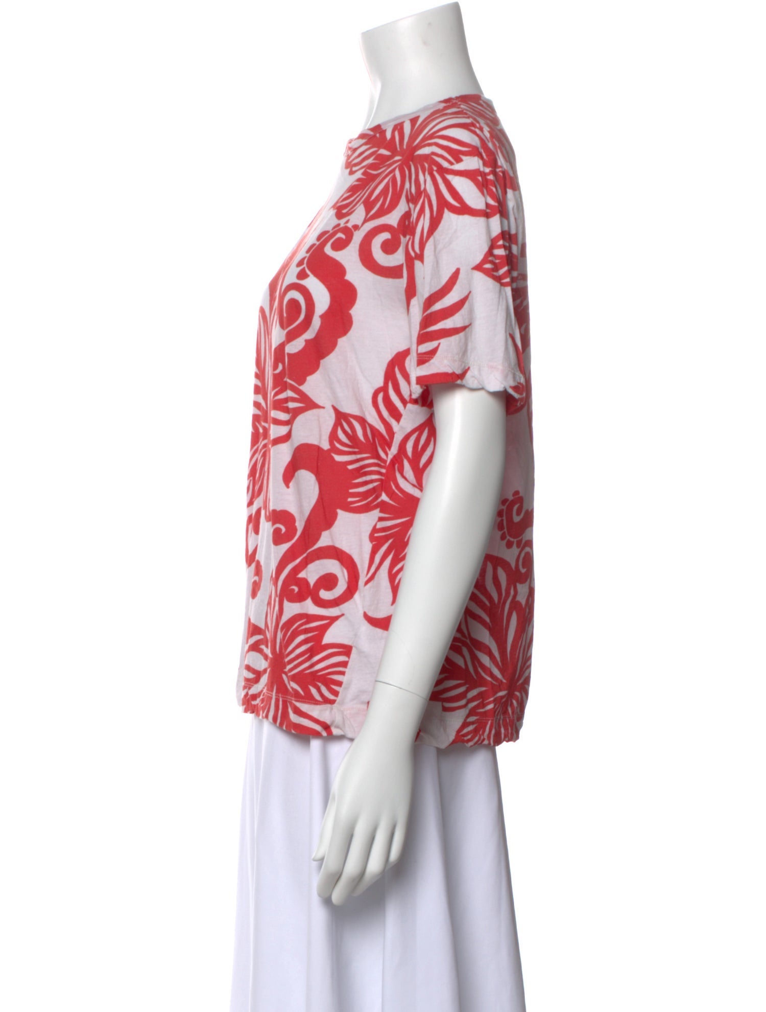 Dries Van Noten Floral Print Crew Neck T-Shirt