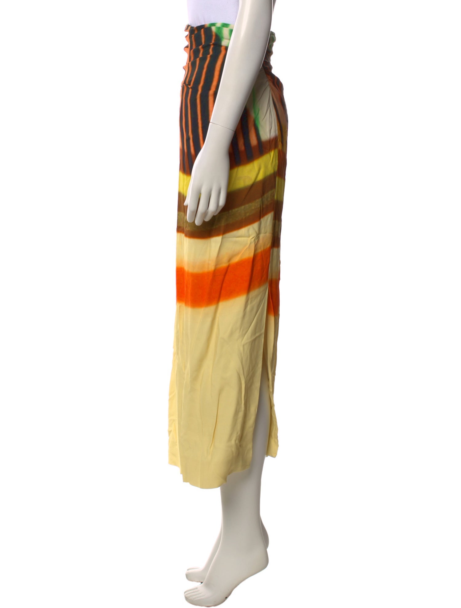 Dries Van Noten Striped Long Skirt