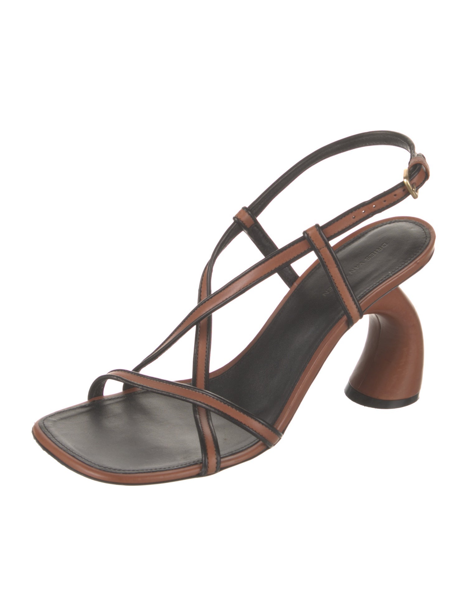 Dries Van Noten Leather Slingback Sandals