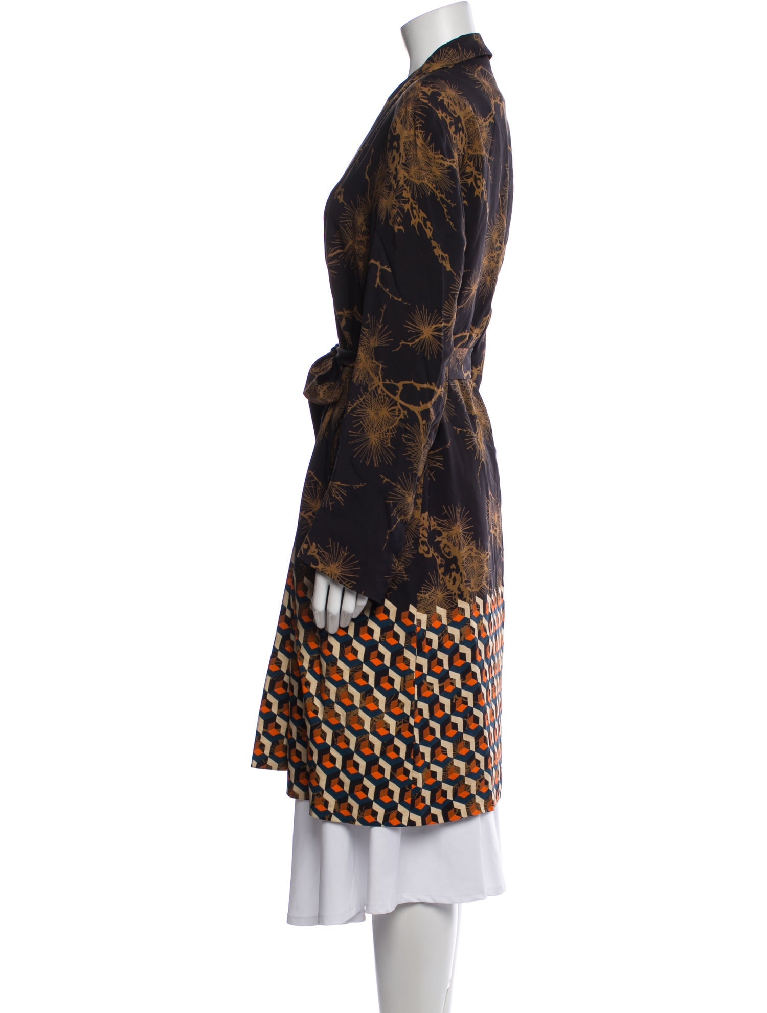 Dries Van Noten Patterned Coat