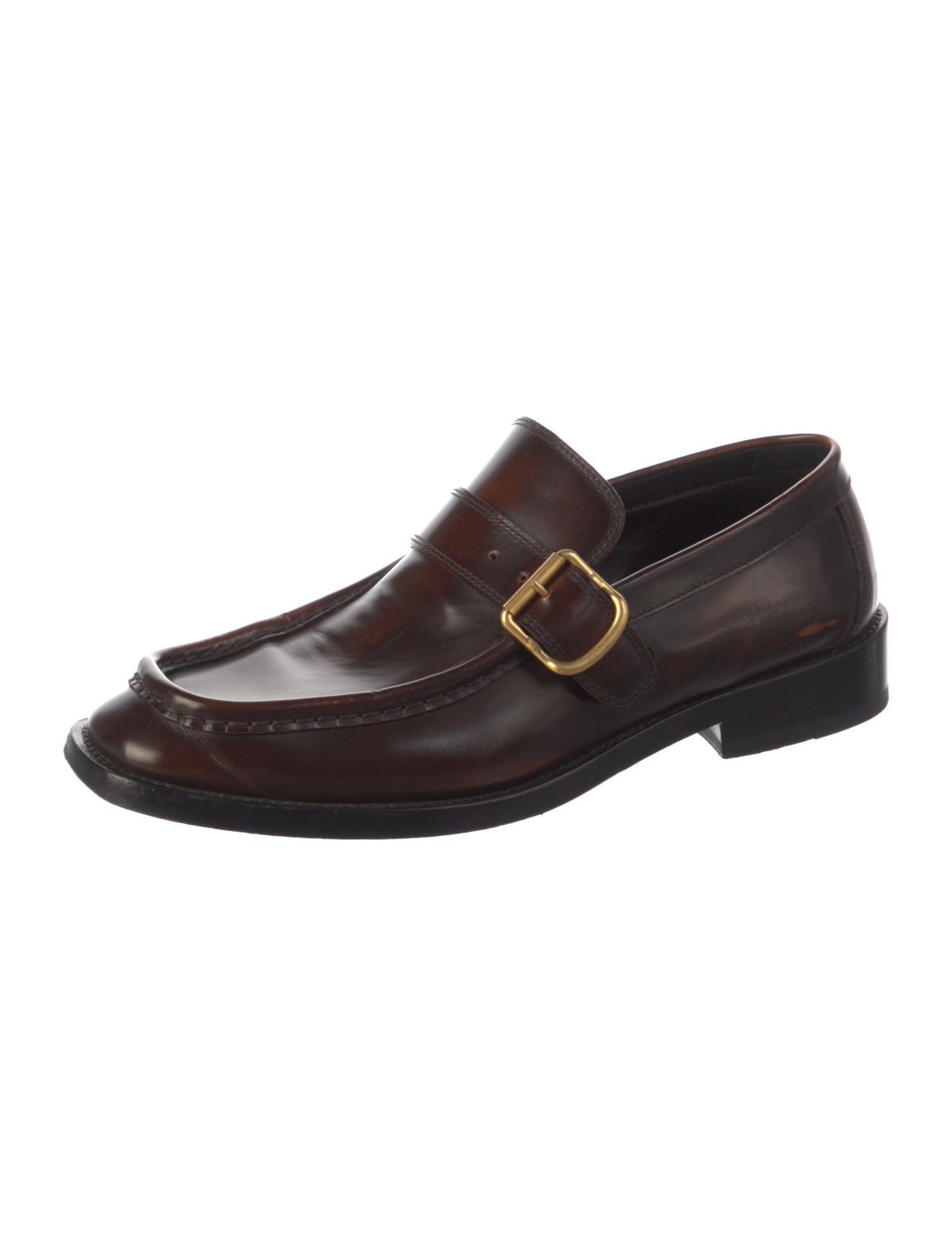 Dries Van Noten Leather Monk Straps