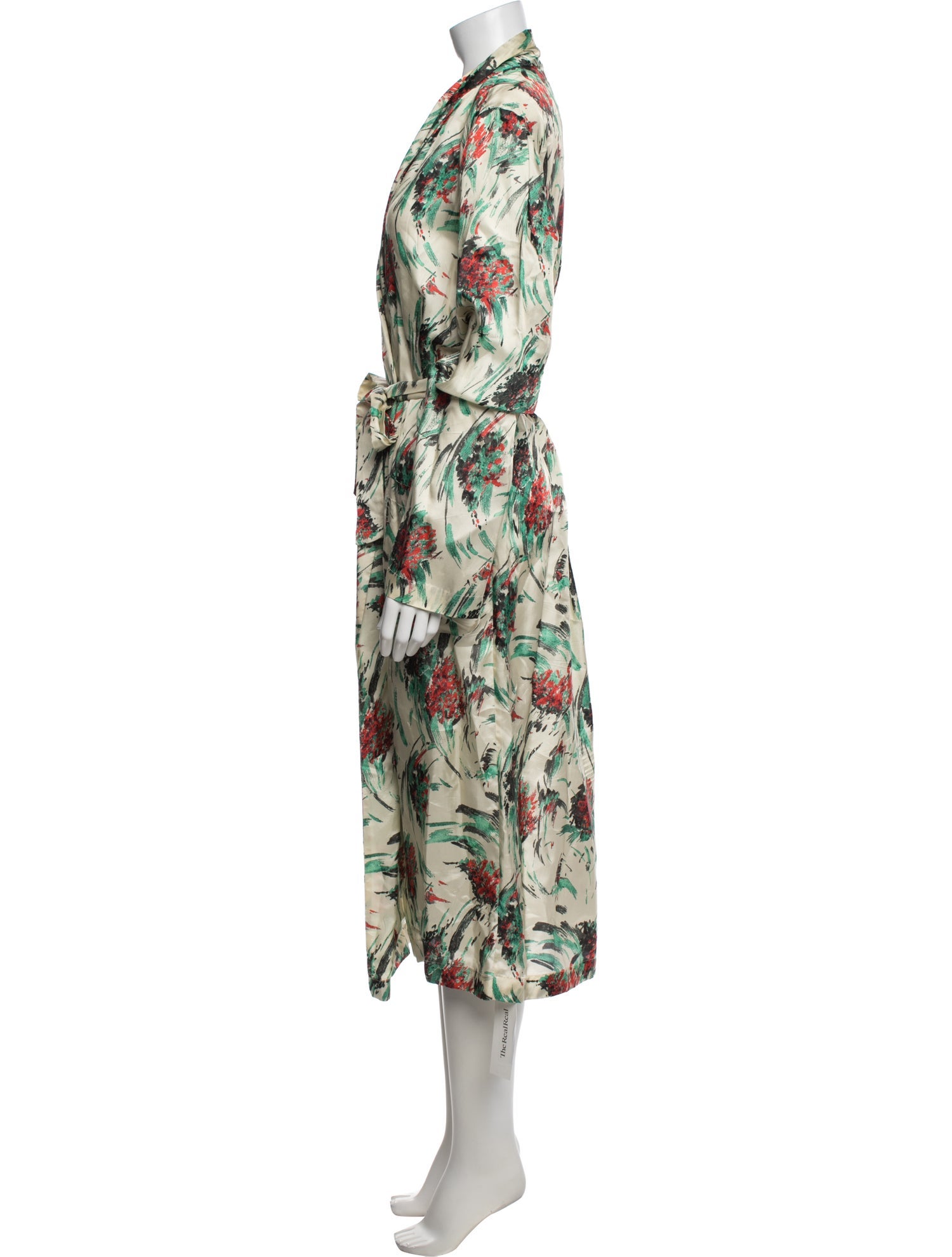 Dries Van Noten Floral Print Robe