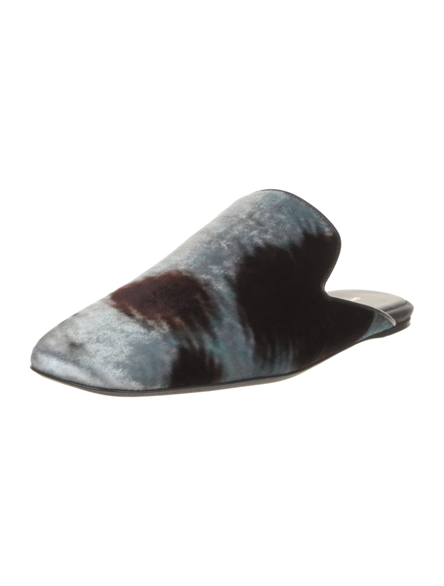 SKIN&CELFREE エルセーヌ Celine Faux Fur Animal Print Slides - Neutrals Sandals, Shoes