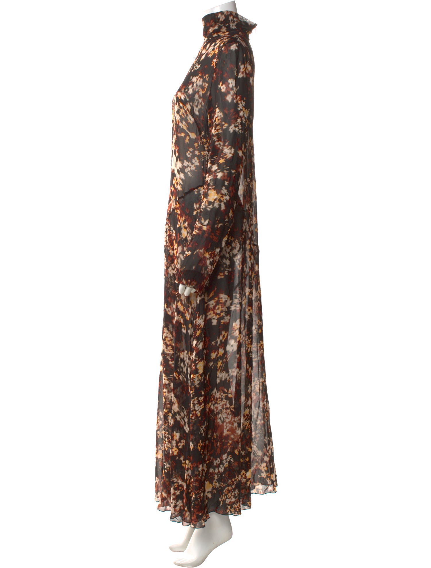 Dries Van Noten Floral Print Long Dress