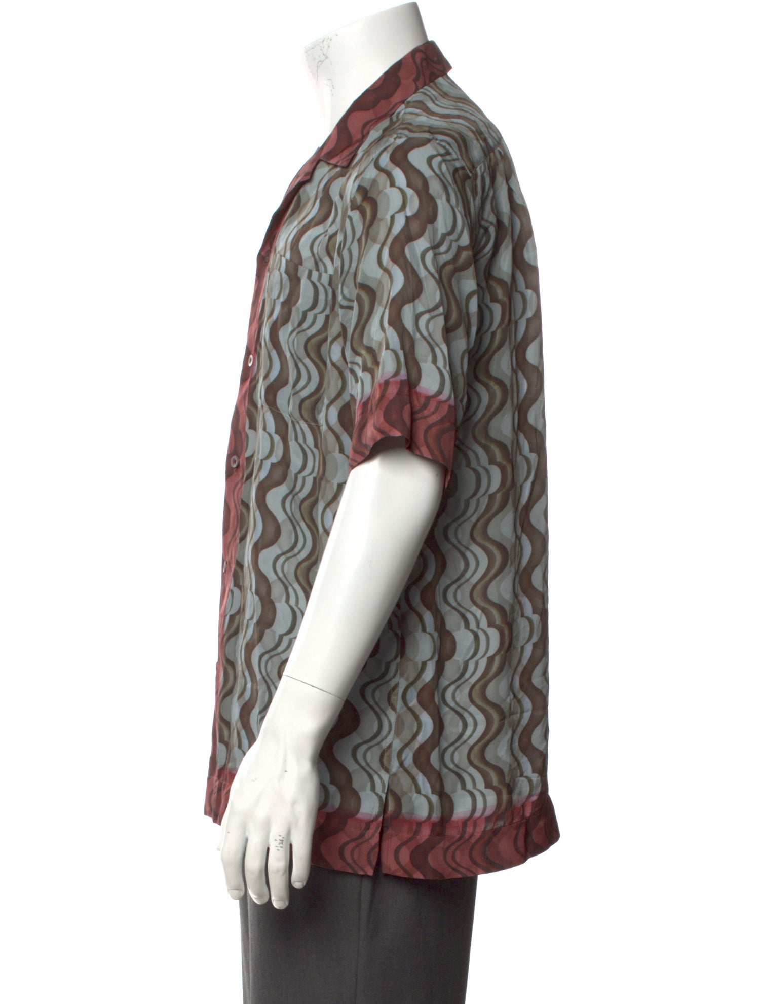 Dries Van Noten Patterned Short Sleeve Shirt