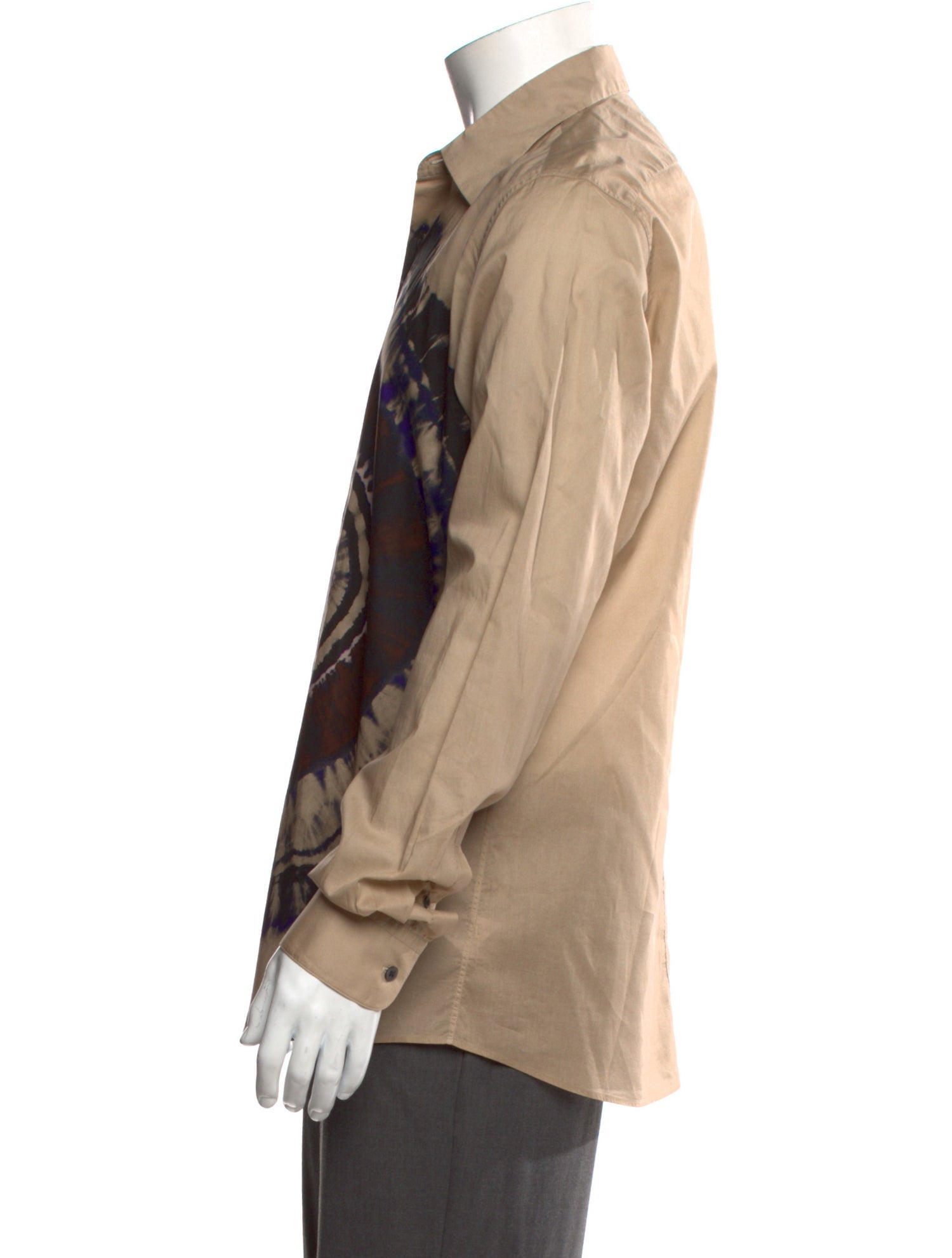 Dries Van Noten Tie-Dye Print Long Sleeve Shirt w/ Tags